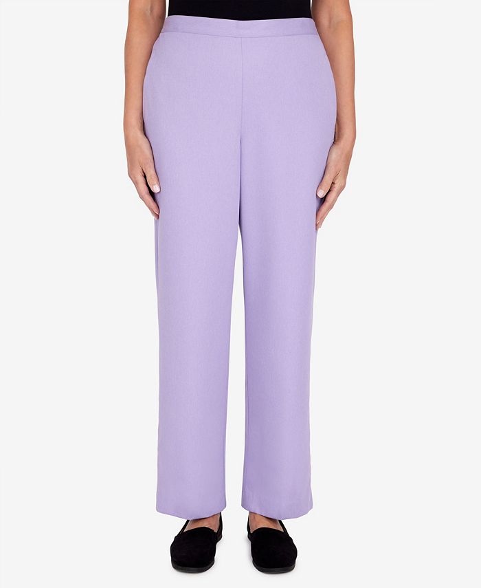 Petite Victoria Falls Corduroy Pull-On Straight Leg Short Length Pants