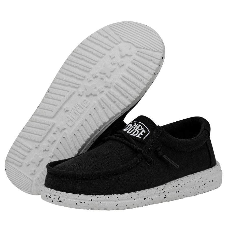 Wally Youth Slub Canvas - Black