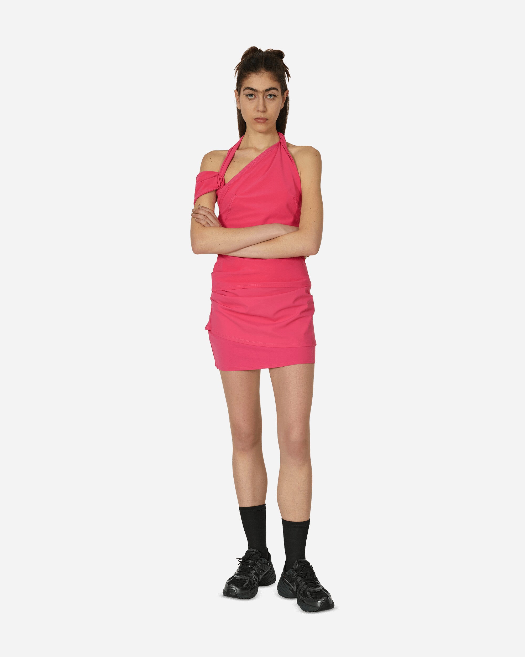 JACQUEMUS Jersey Dress Watermelon