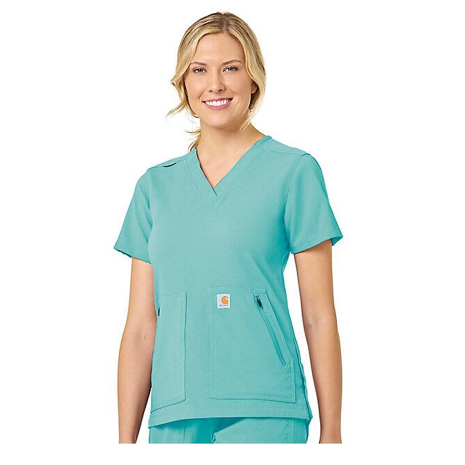 Carhartt Women's Rugged Flex® 4-Pocket V-Neck Scrub Top