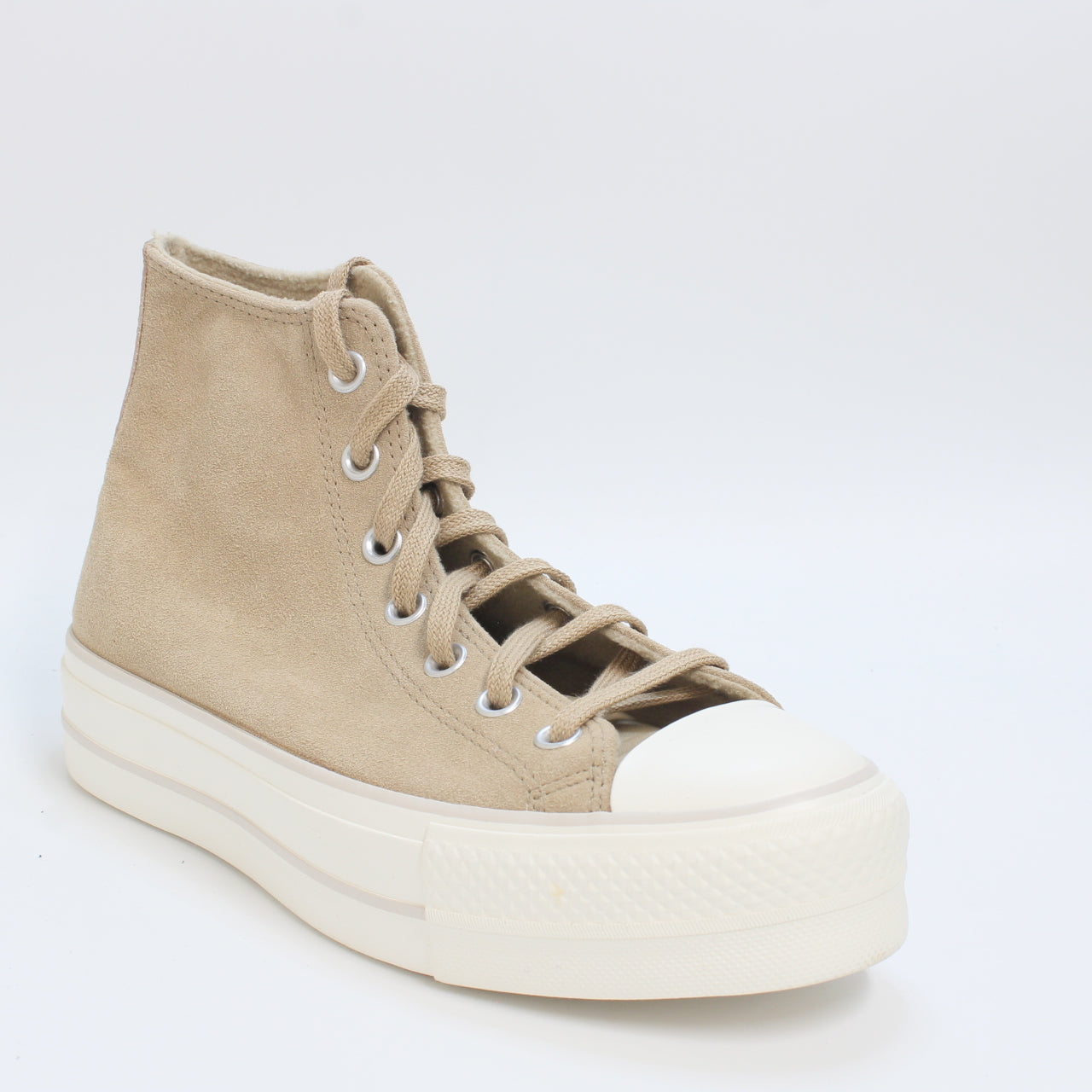 Womens Converse All Star Lift Hi Nomad Khaki Desert Sand Egret