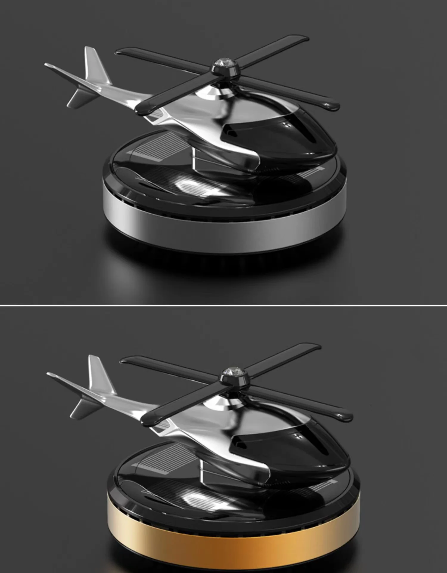 🔥BIG SALE - 48% OFF🔥🔥-🎁Metal Solar Helicopter Air Freshener v2.0