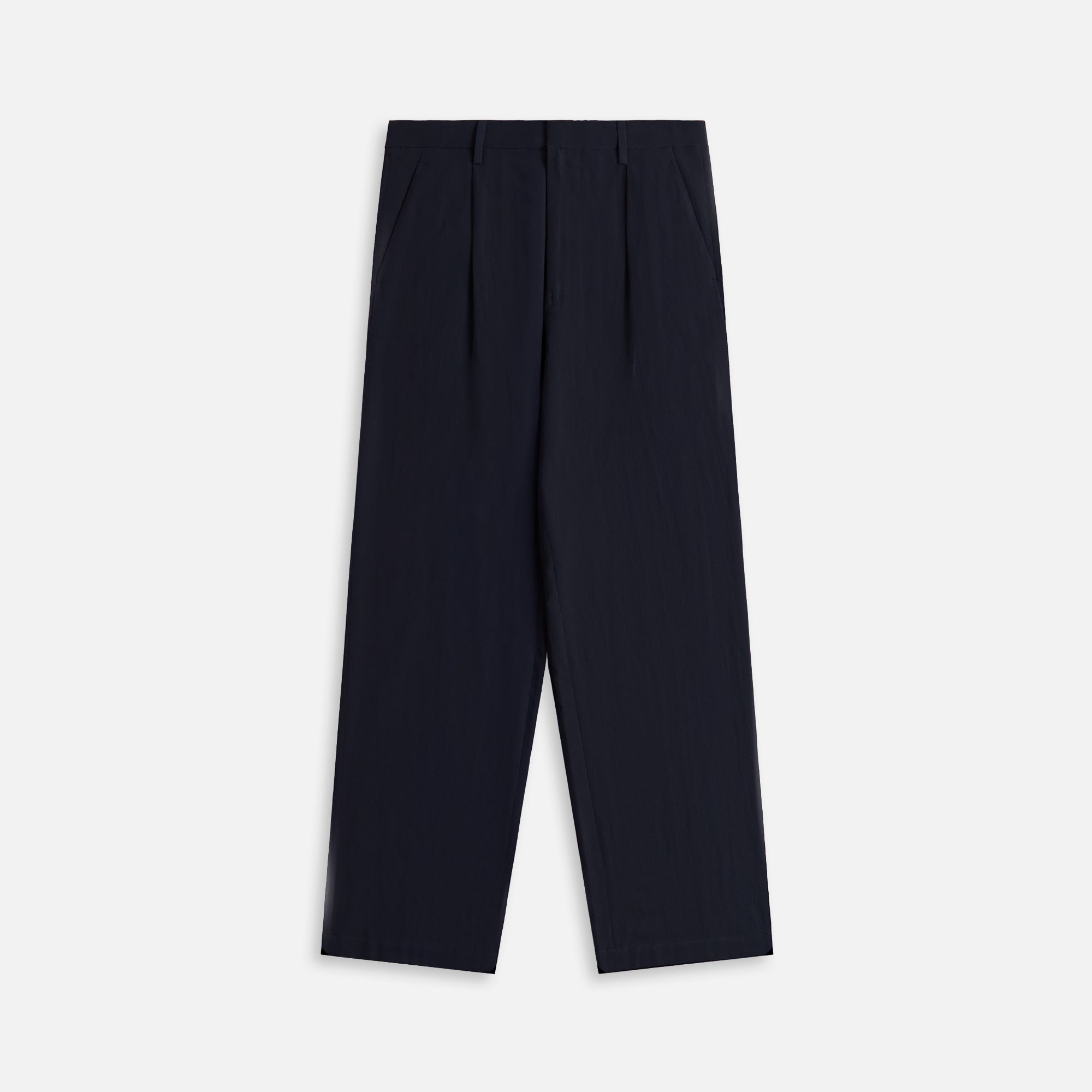 Auralee Linen Silk Tweed Slacks - Dark Navy