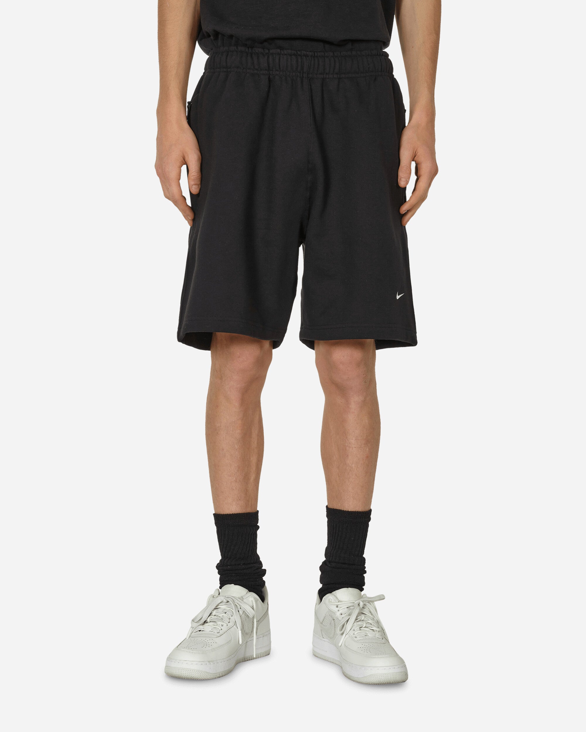 Solo Swoosh Fleece Shorts Black