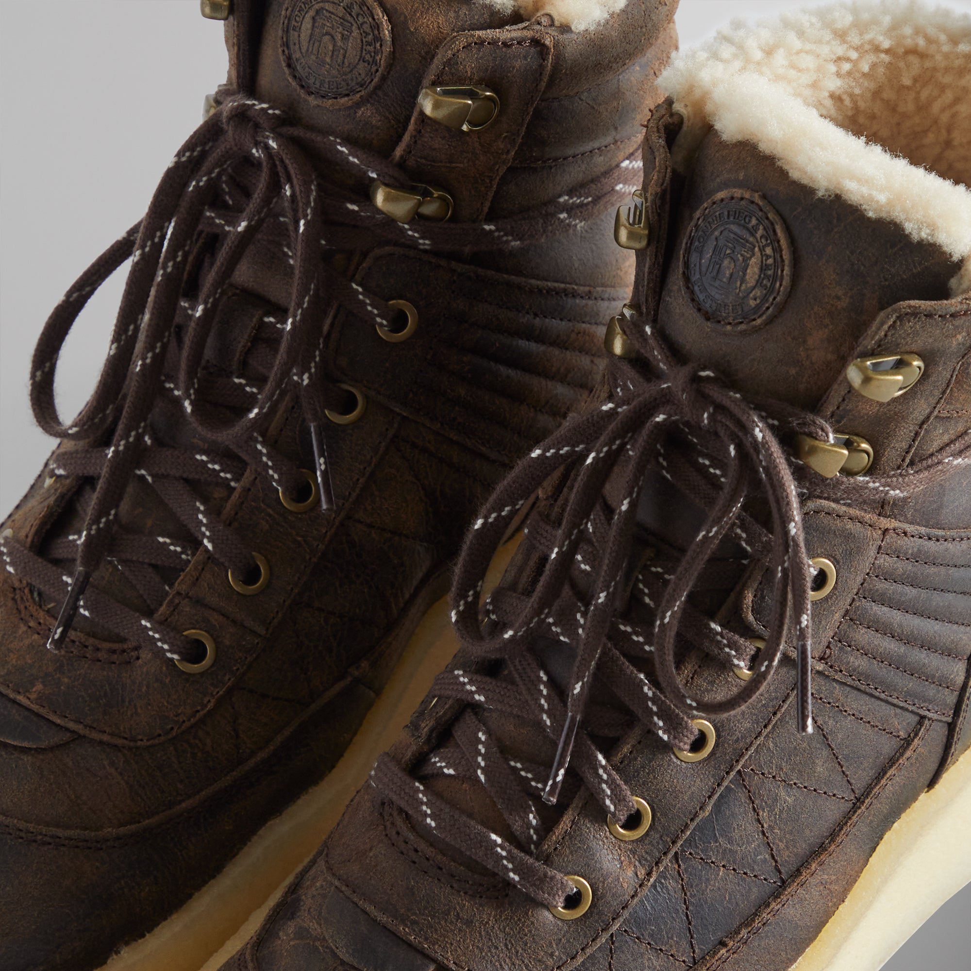 Ronnie Fieg for Clarks Originals 8th St Rushden Boot - Shearling Chocolate