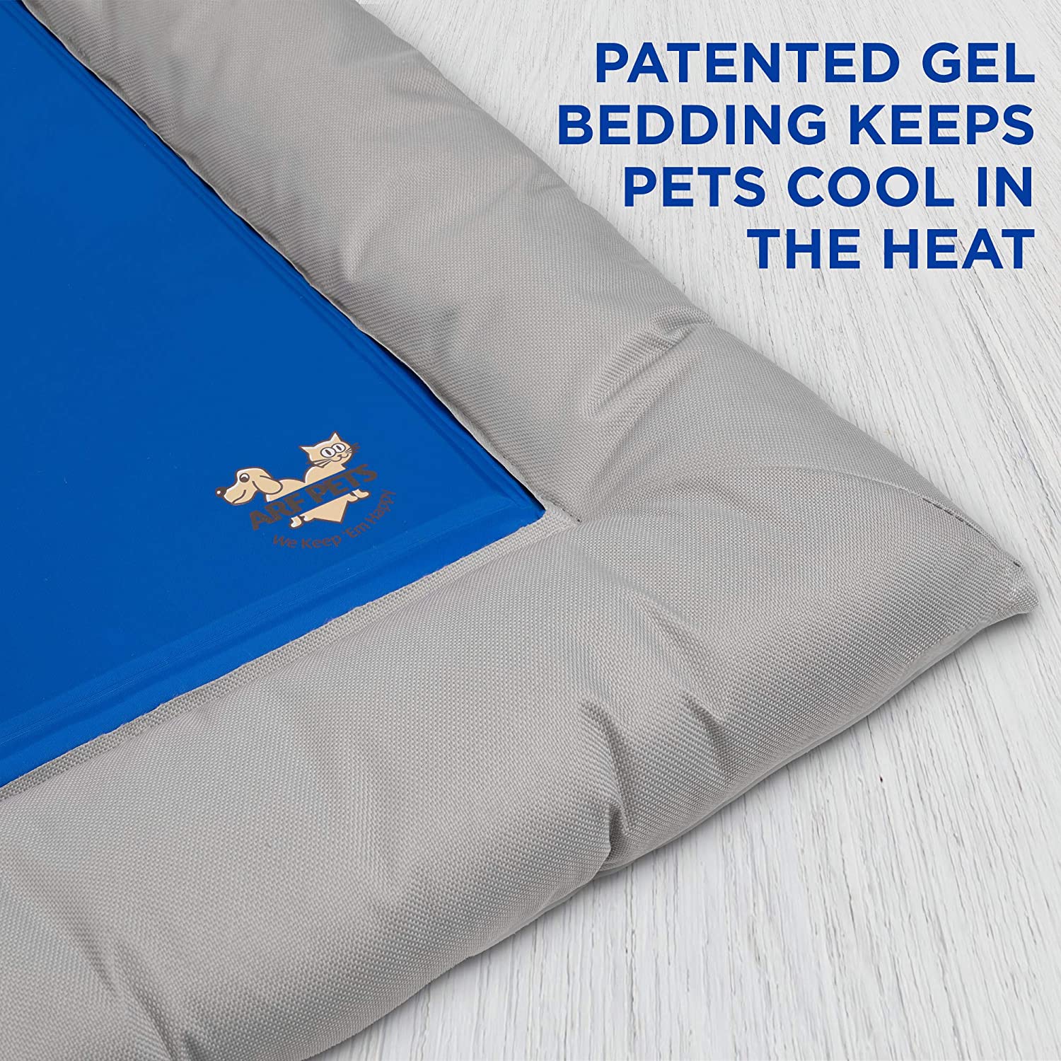 Arf Pets Self Cooling Pad， Solid Gel Based Cooling Mat for Dogs and Cats， 20x30