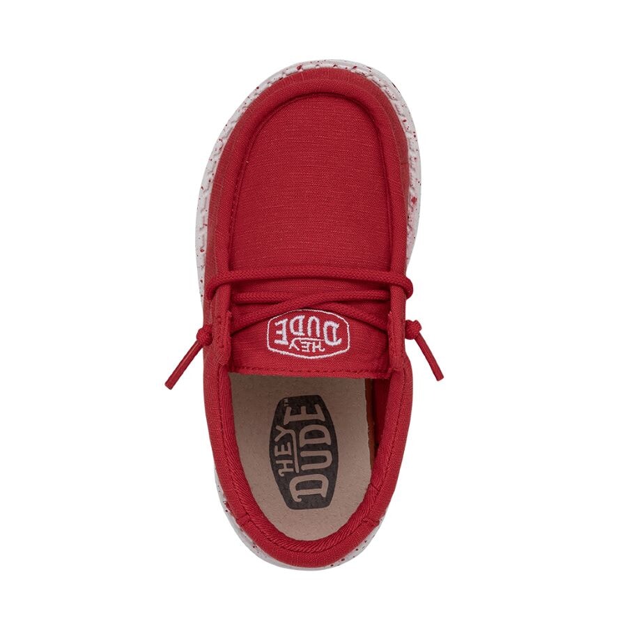 Wally Toddler Slub Canvas - Red