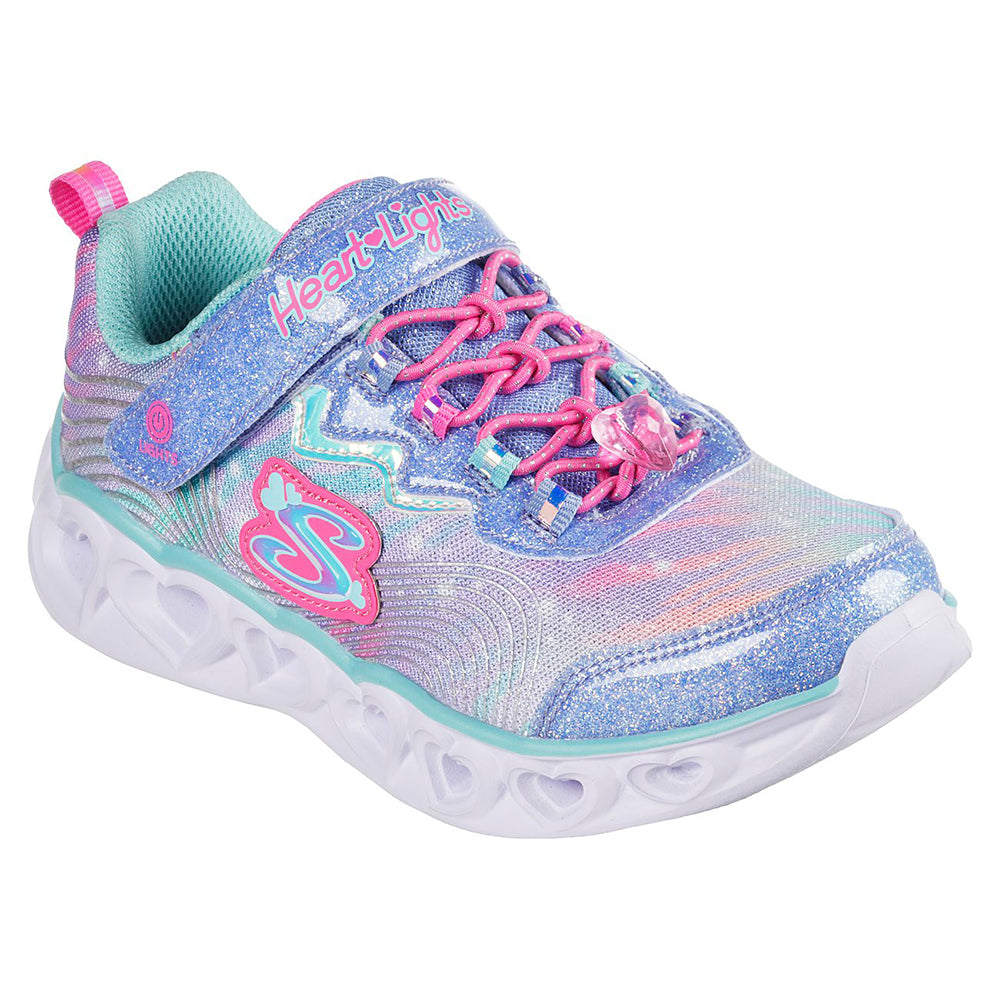 Skechers Girls S-Lights Heart Lights Shoes - 302316L-BLMT