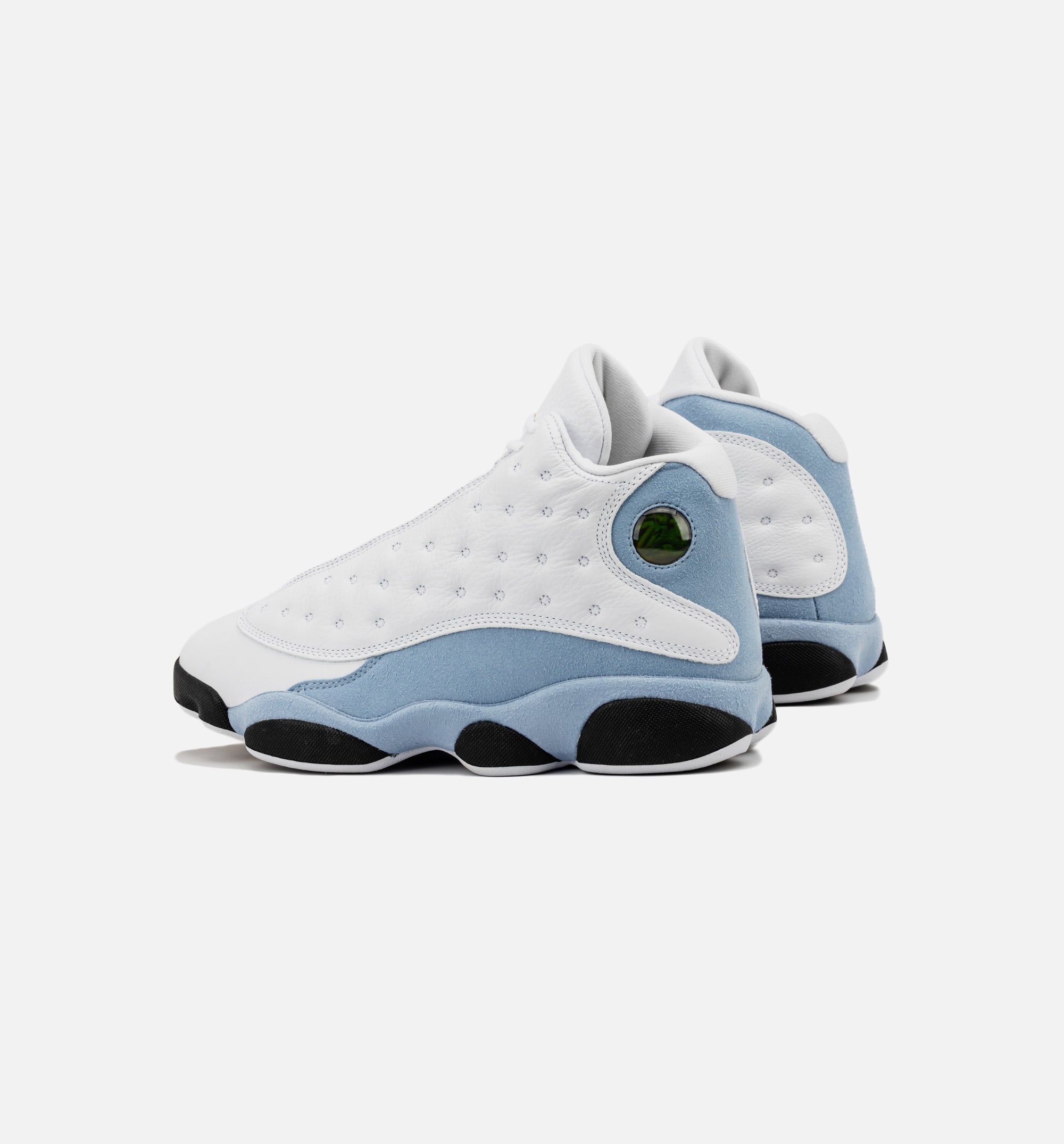 Air Jordan 13 Retro Blue Grey Mens Lifestyle Shoe - White/Blue Grey/Black/Yellow Ochre