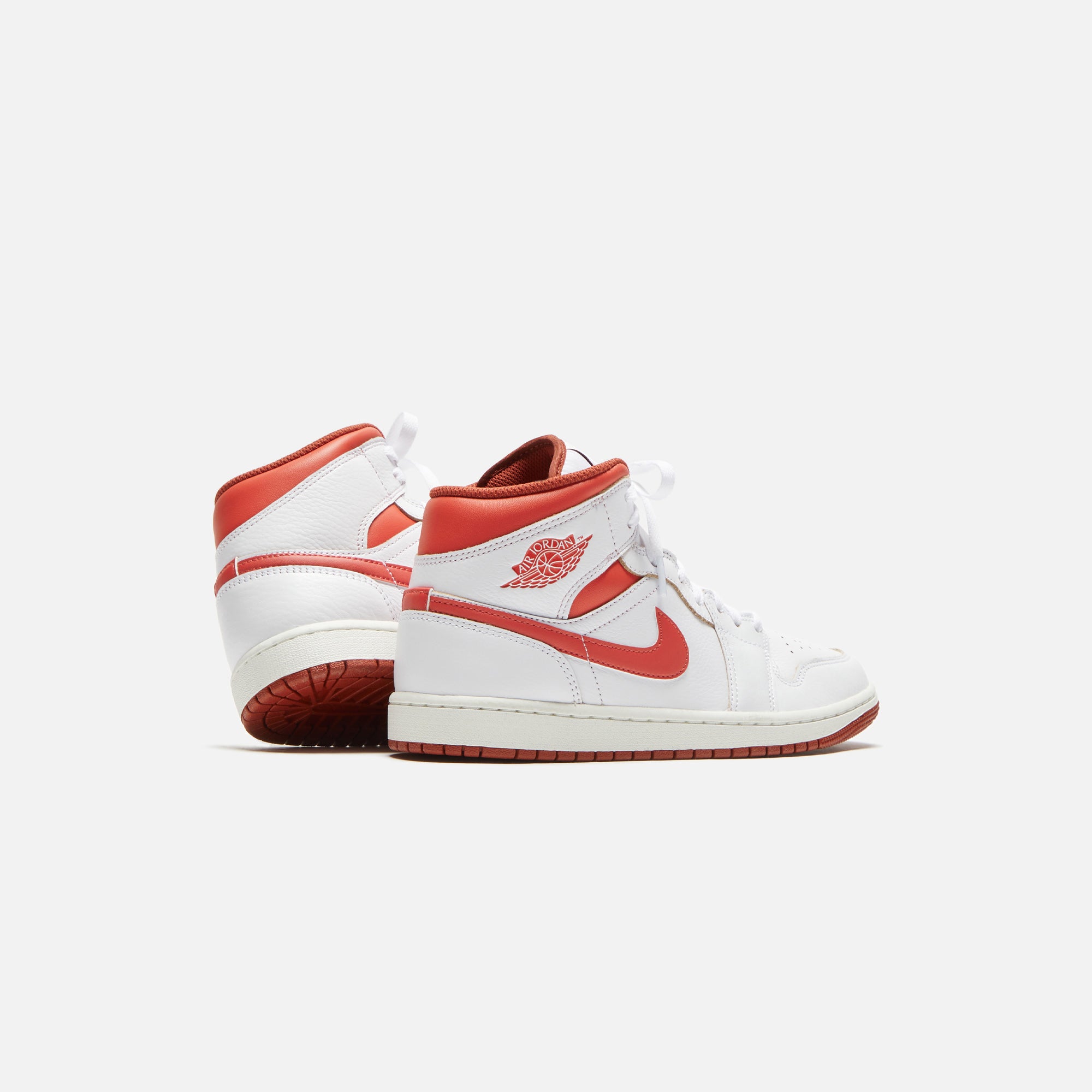 Nike Air Jordan 1 Mid SE - White / Lobster / Dune Red / Sail