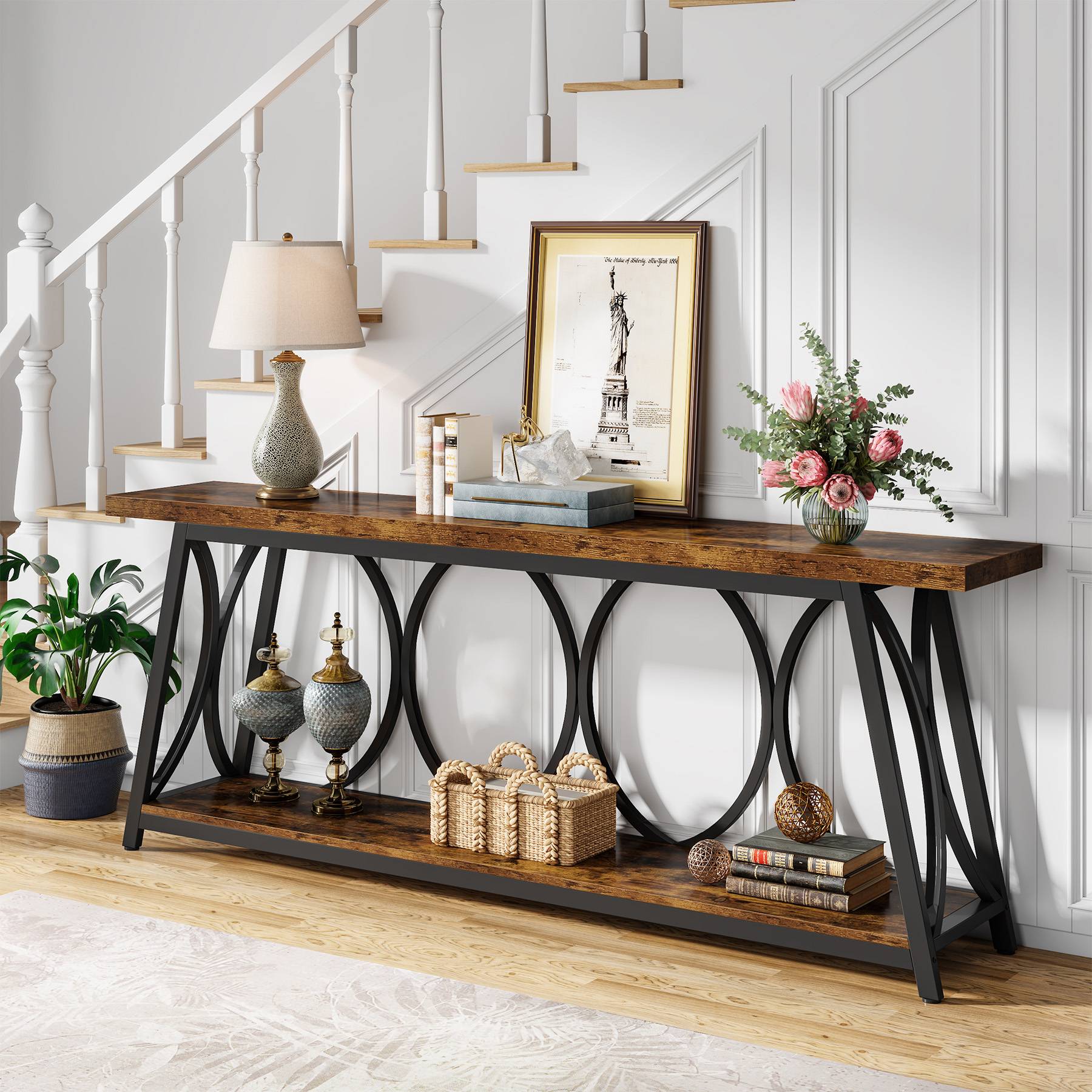 2-Tier Console Table, 70.9