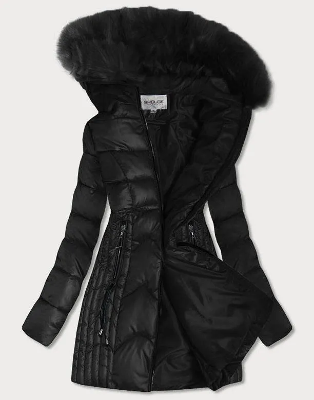 Black ladies winter coat