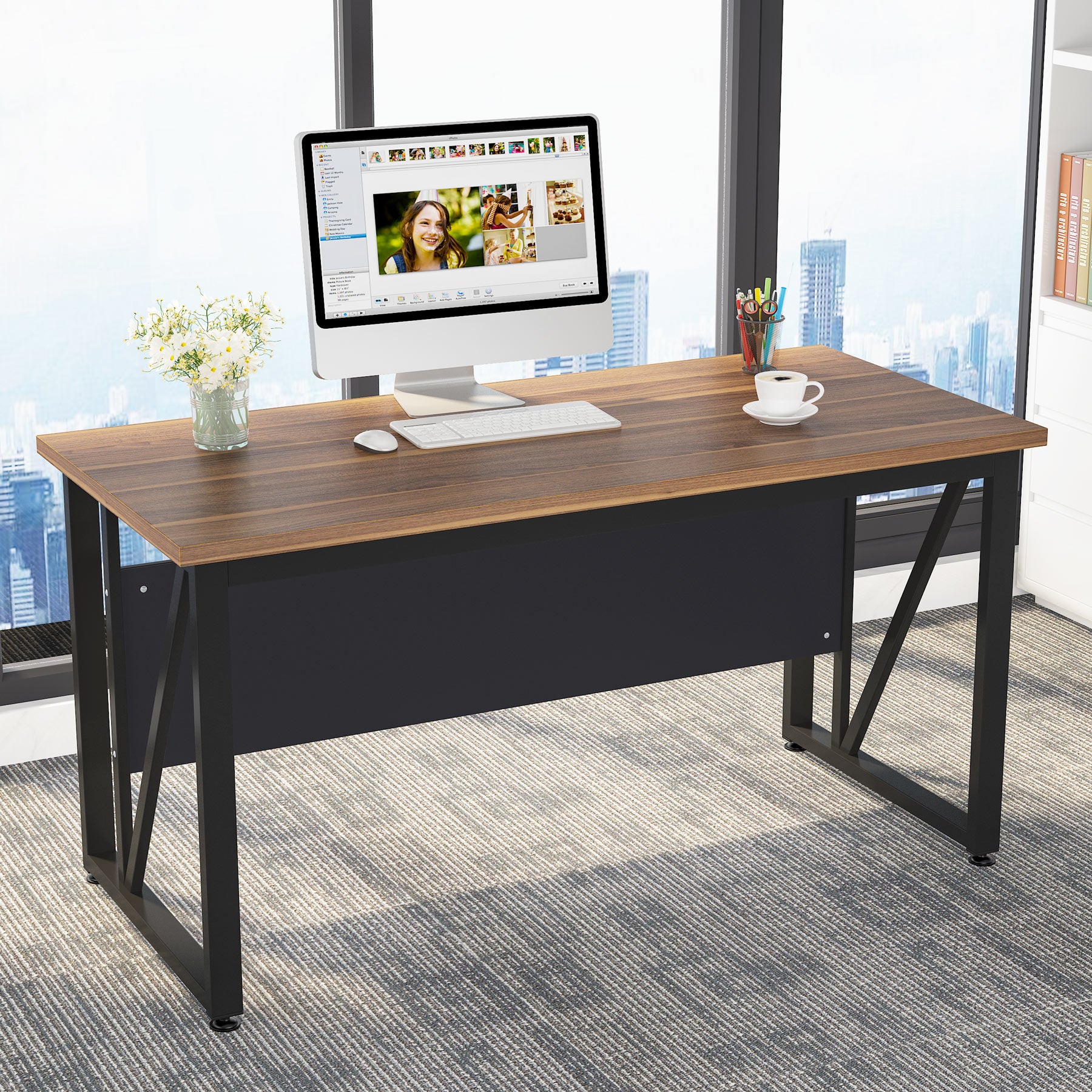 L-Shaped Computer Desk, 55