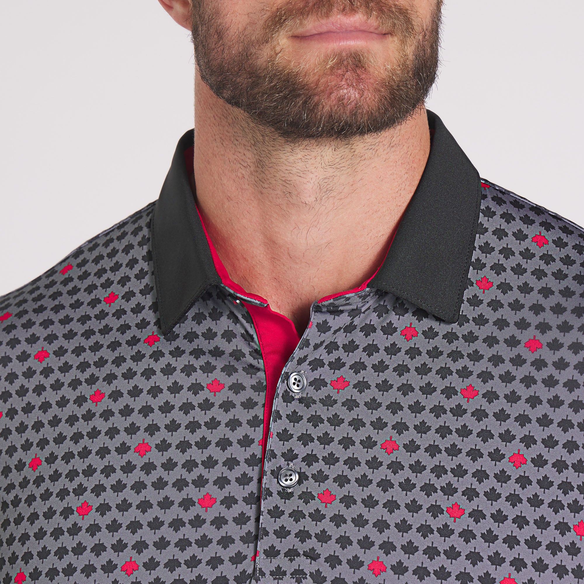 Canada Maple AOP Golf Polo