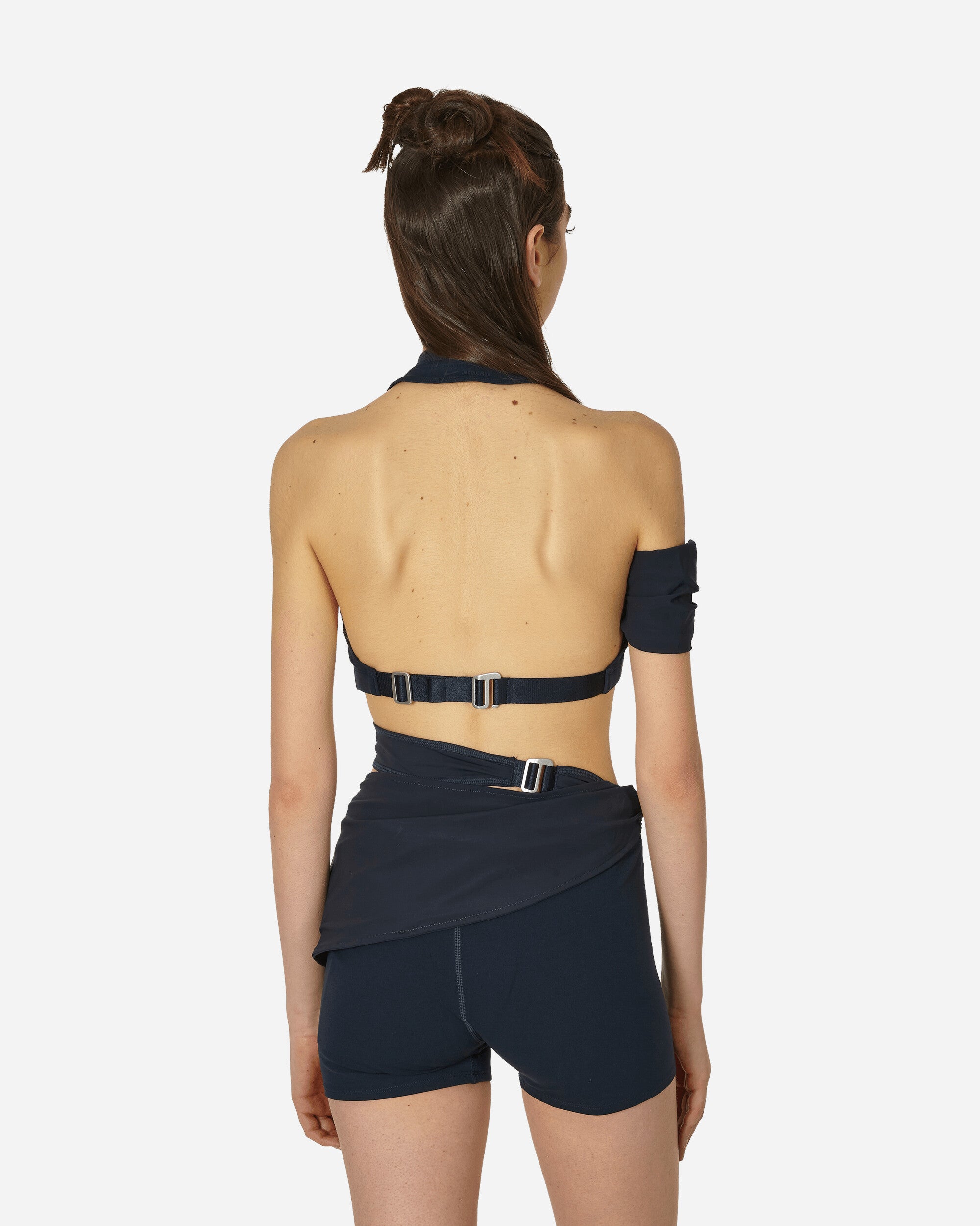 JACQUEMUS Halter Top Dark Obsidian