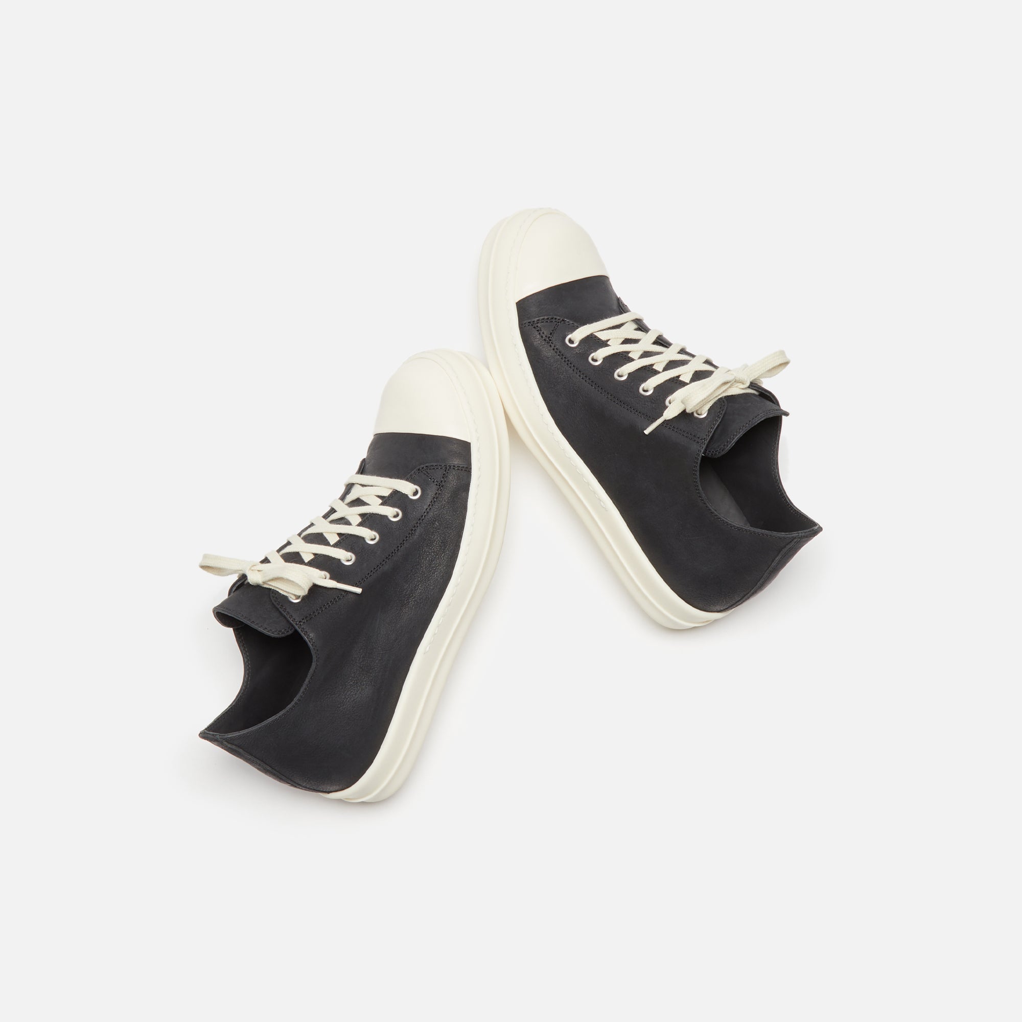 Rick Owens Low Top Sneakers - Black / Milk