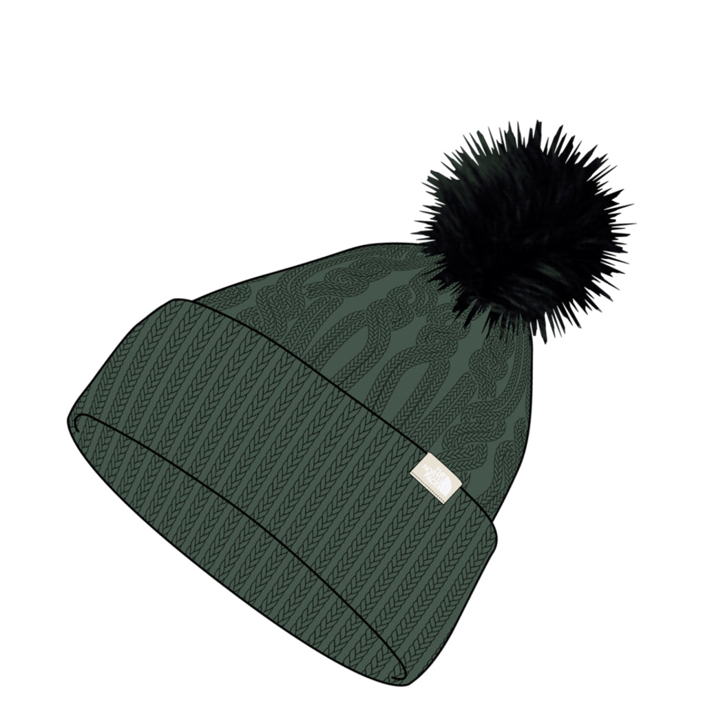 North Face Oh Mega Fur Pom Beanie (NF0A7RI8) Womens 2024