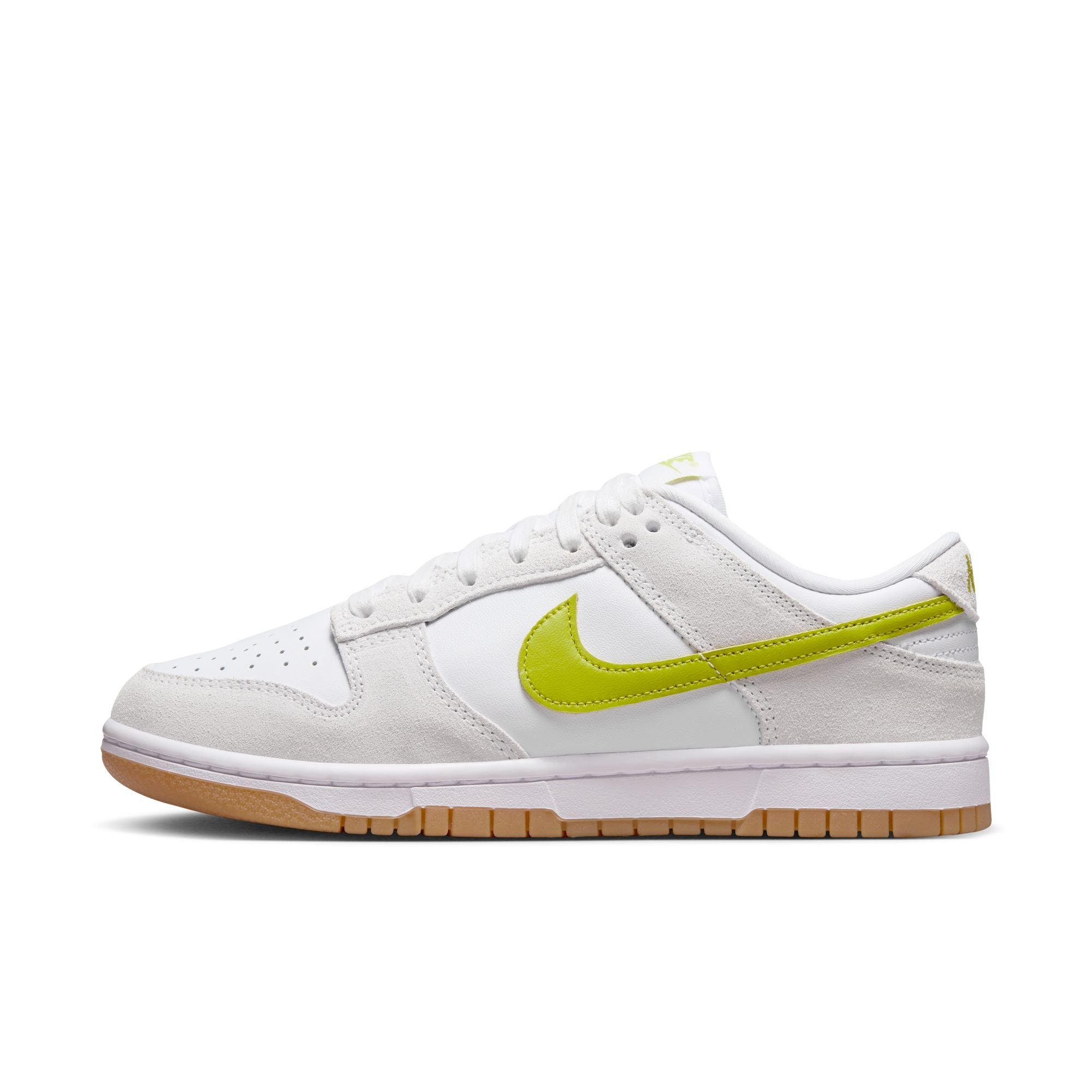 Women's Nike Dunk Low White Bright Gum Yellow HJ7335-133