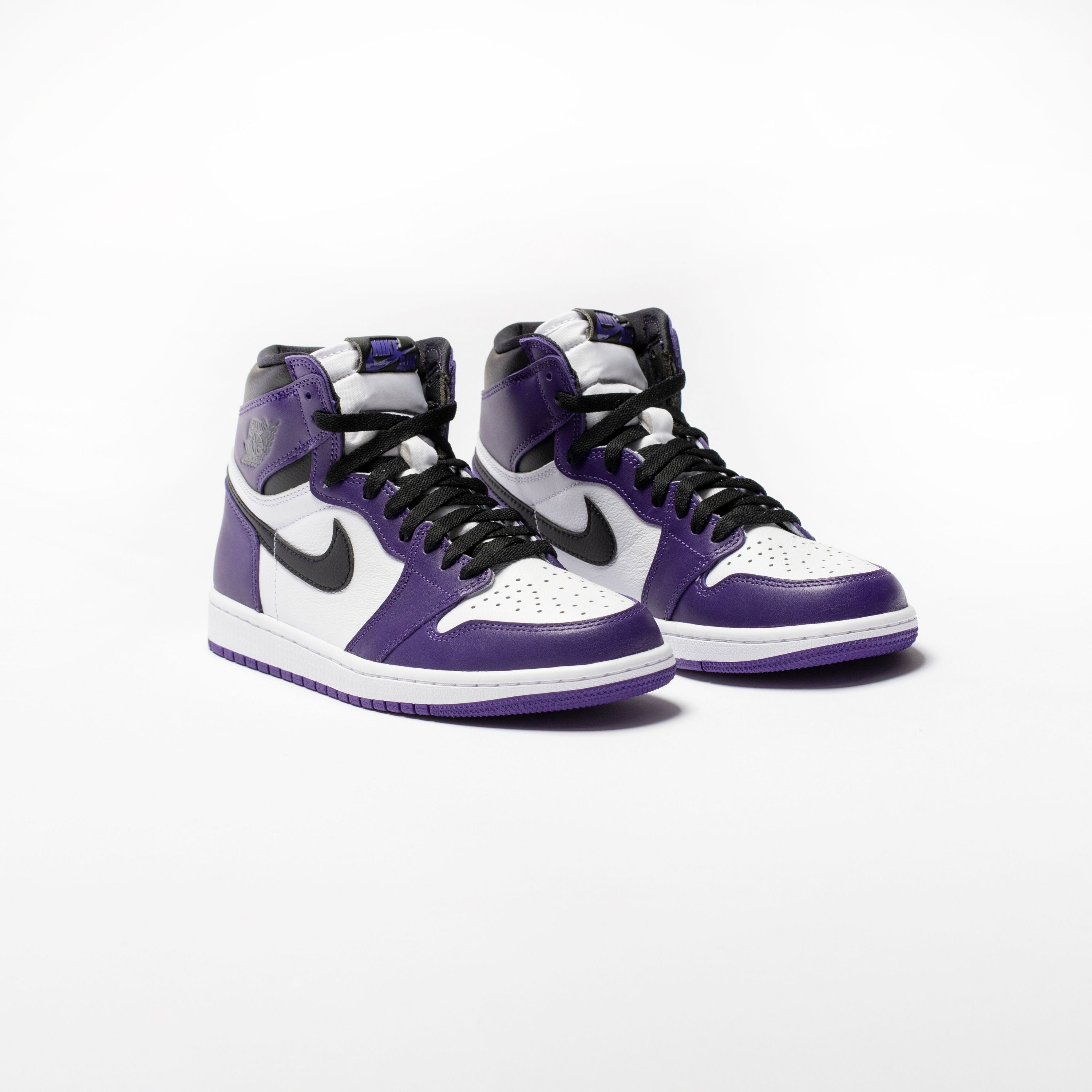 Air Jordan 1 Retro High Top OG Mens Lifestyle Shoe - White/Court Purple/Black Limit One Per Customer