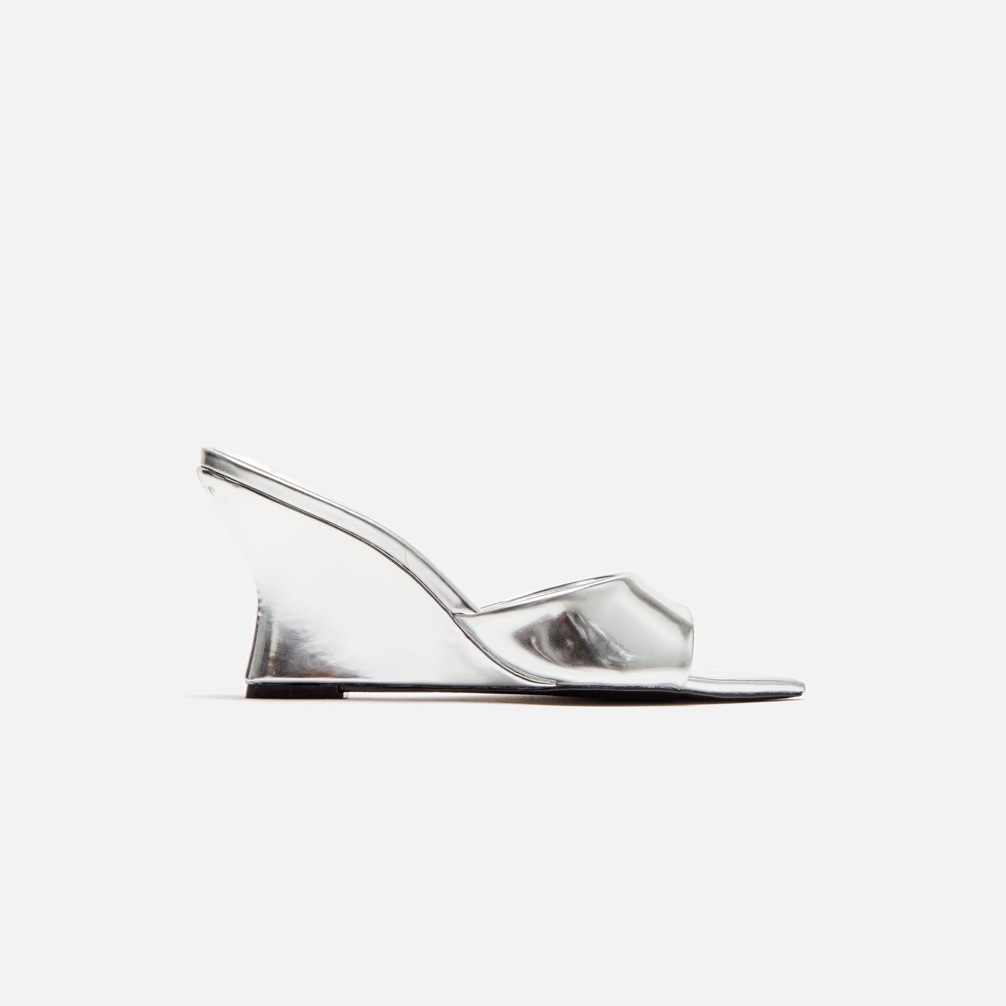 Black Suede Studio Maeva - Silver Mirror Metallic