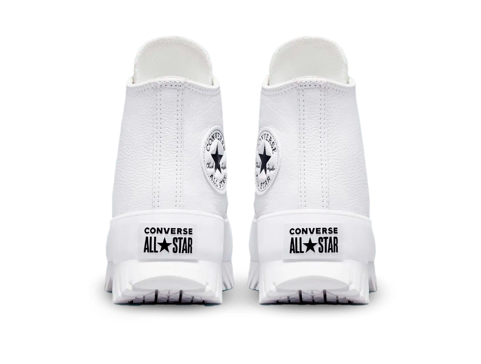 Converse Chuck Taylor Lugged 2 Plataforma Cuero Hi Womens Blanco