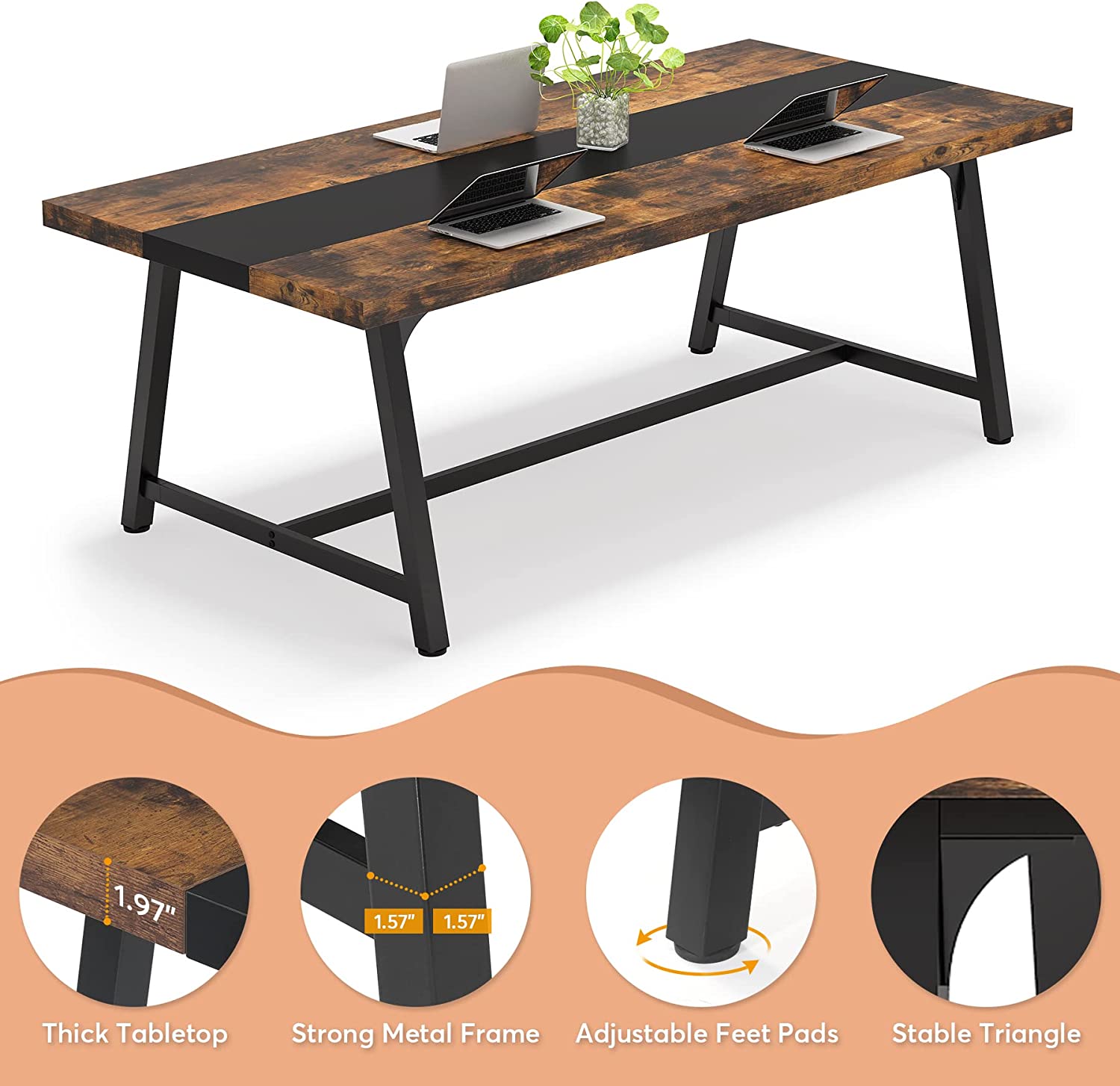 Dining Table for 8 People, 70.87