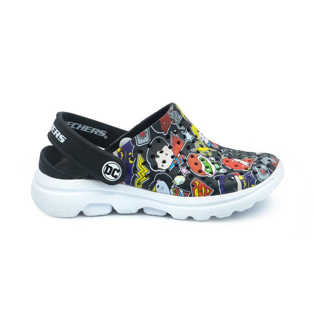 Skechers Girls DC Collection Foamies GOwalk 5 Shoes - 319508L-BKMT