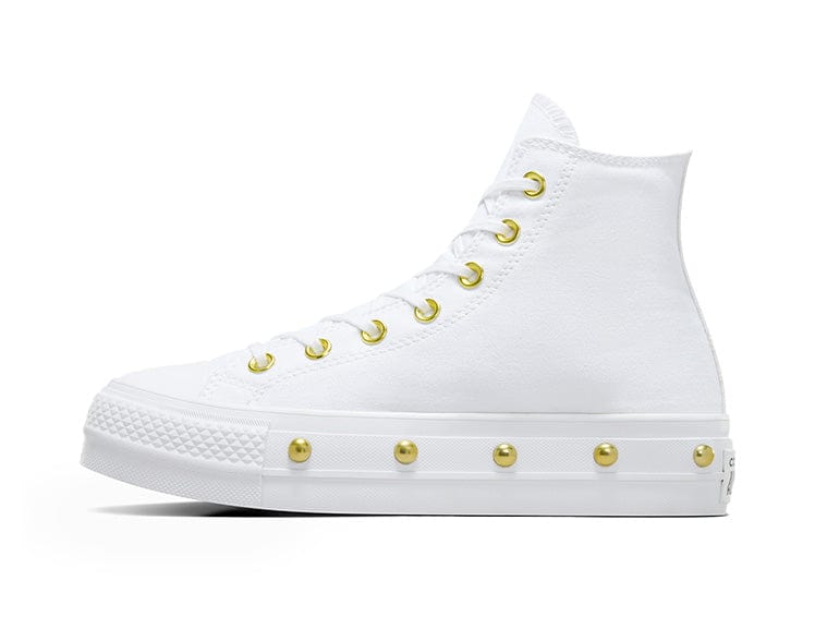 Converse Chuck Taylor Lift Studded Womens Blanco