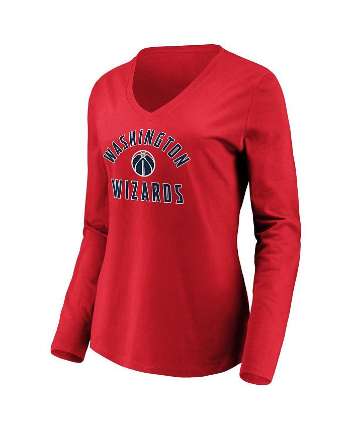 Women's Navy, Red Washington Wizards V-Neck T-shirt Combo Pack