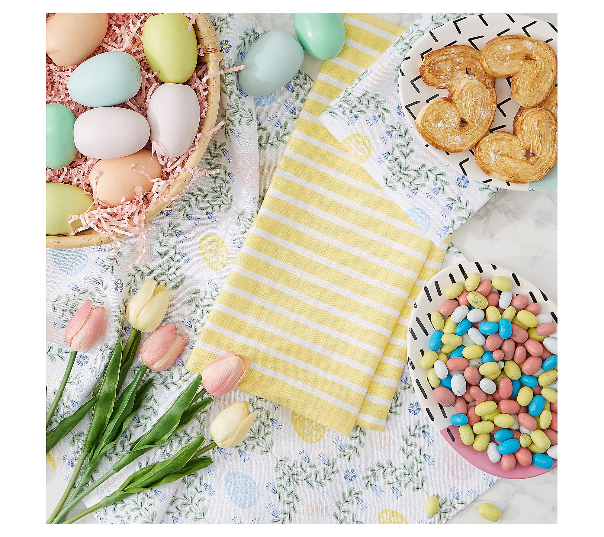 Design Imports Set of 3 Sweet Easter Kitchen To wels