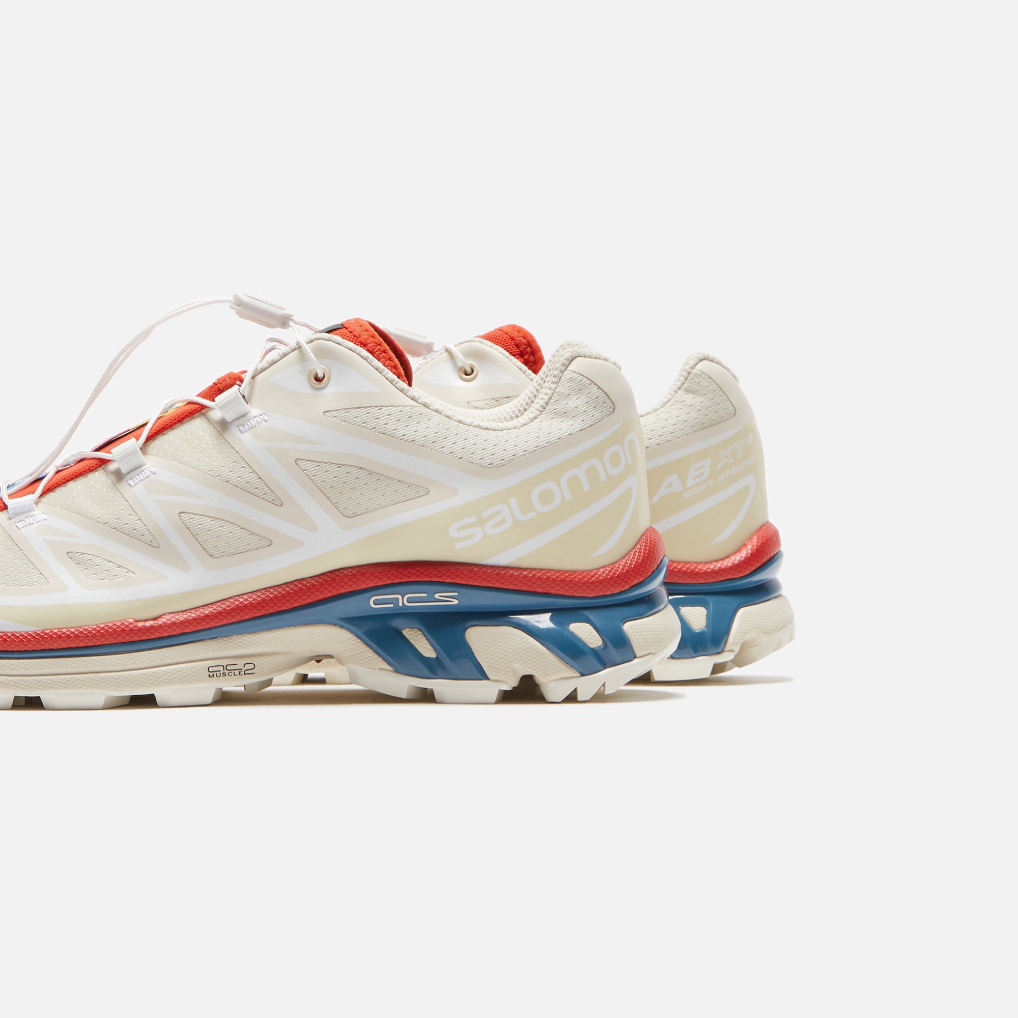 Salomon XT-6 - Almond Milk / Bleached Sand / Aurora Red