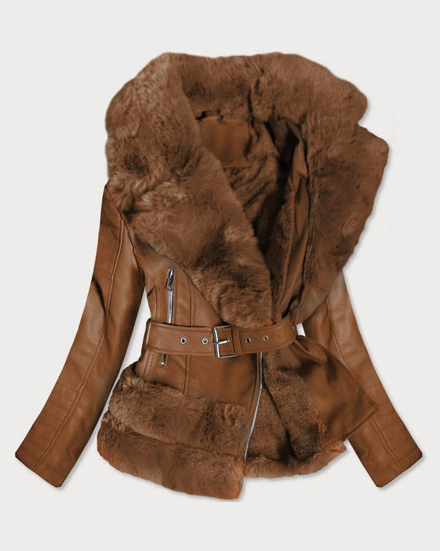 Brown fur coat