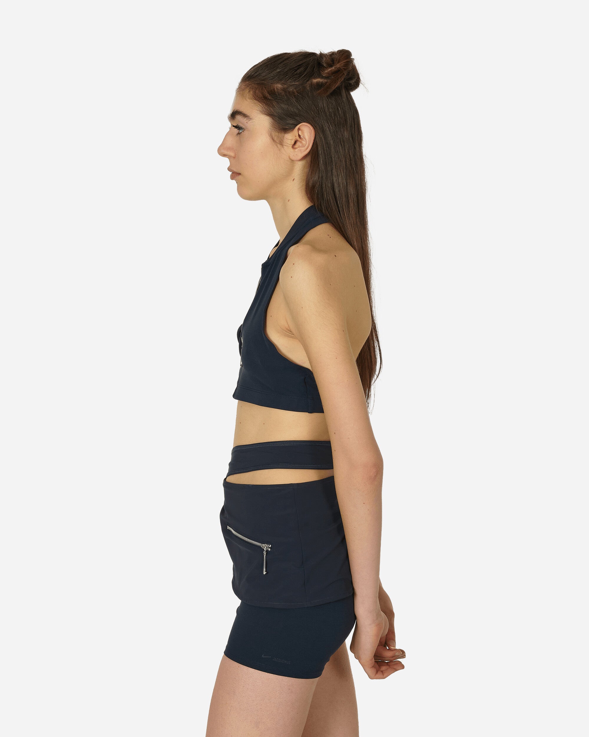 JACQUEMUS Halter Top Dark Obsidian