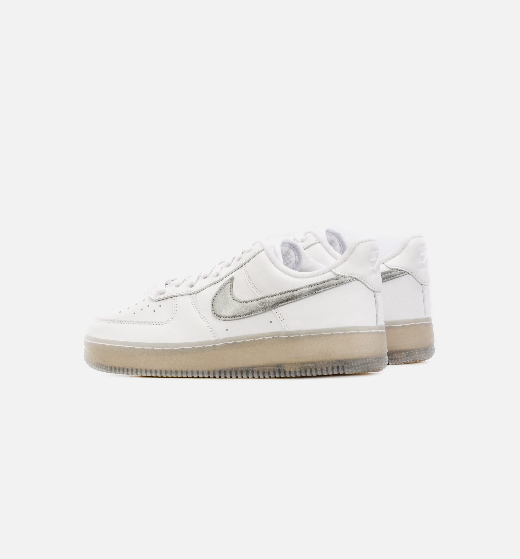 Air Force 1 Low PRM White Metallic Mens Lifestyle Shoe - White/Grey