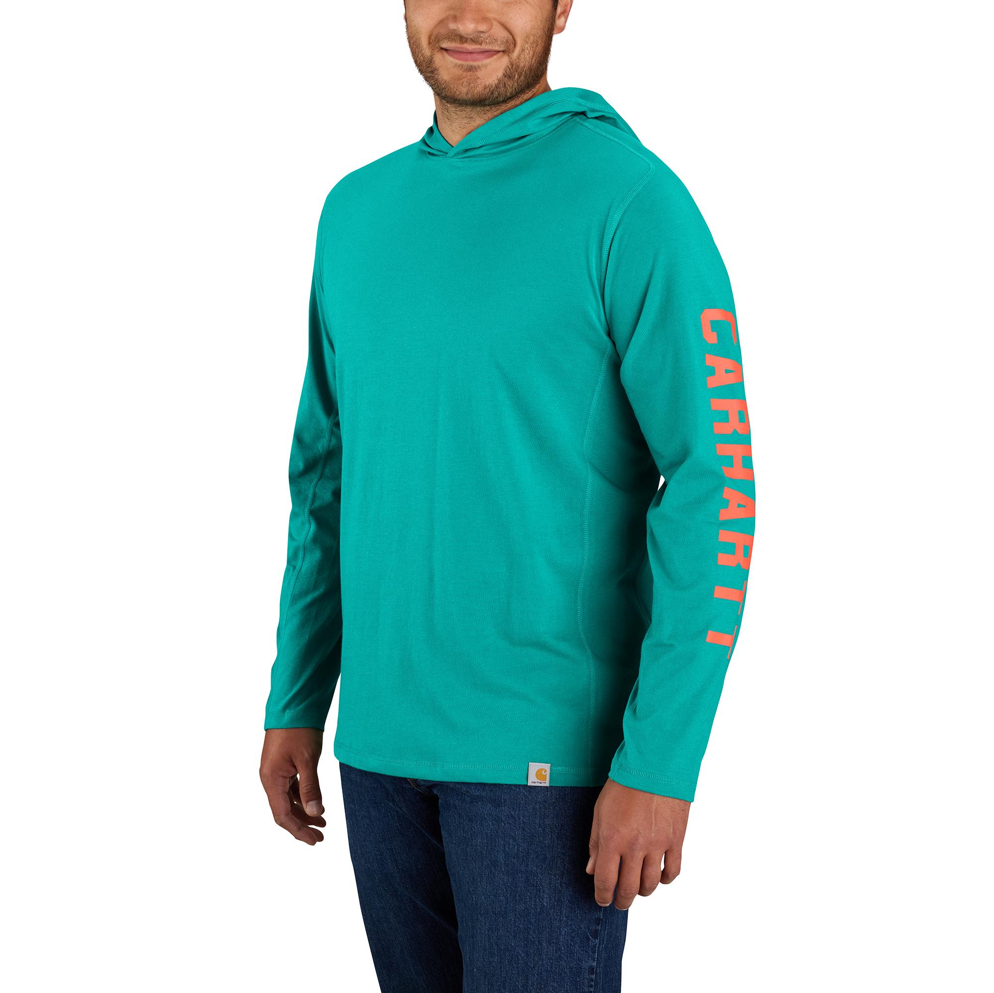 Carhartt Men's Force® Relaxed Fit Long Sleeve Logo Graphic Hooded Tee