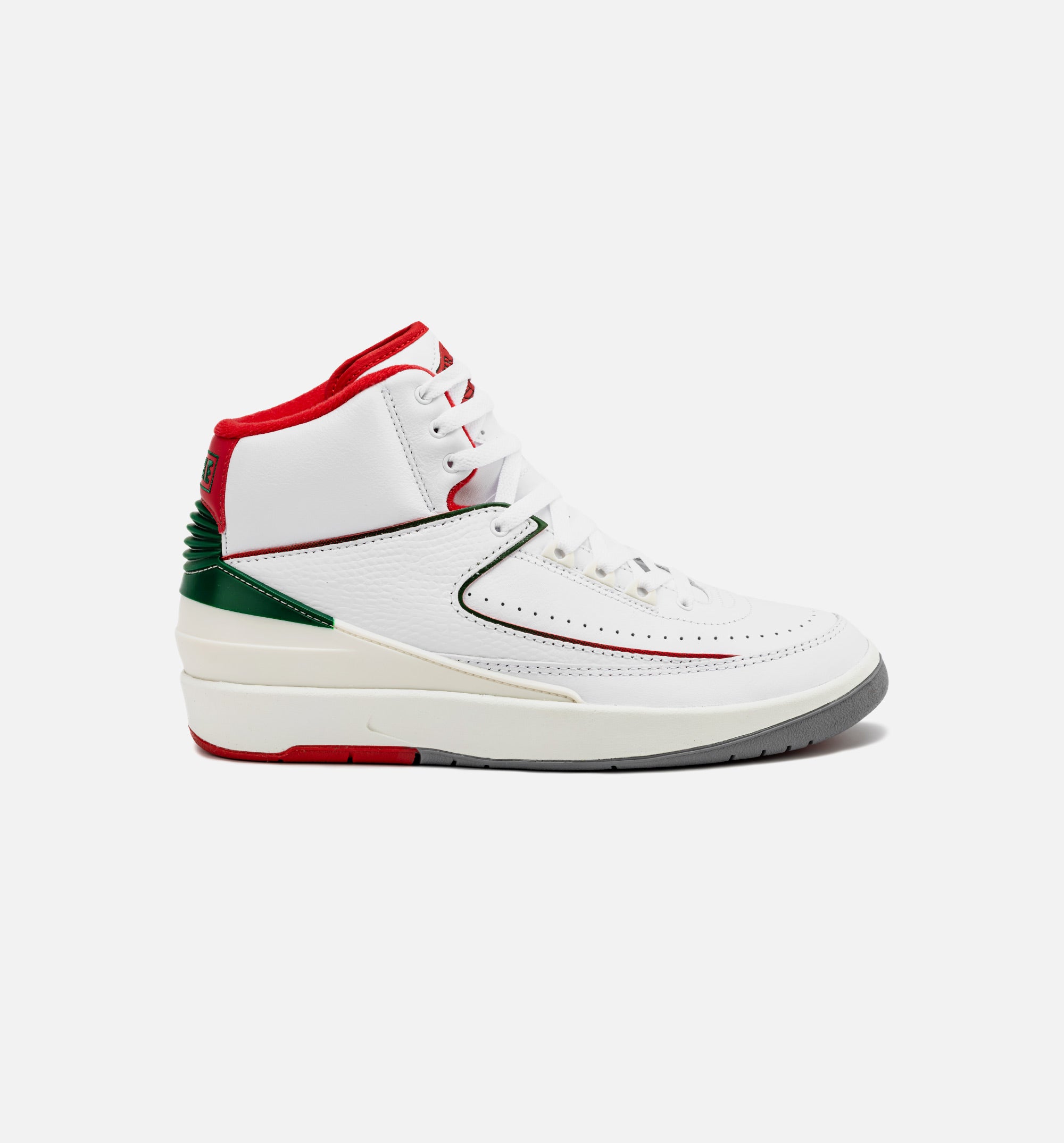 Air Jordan 2 Retro Italy Mens Lifestyle Shoe - White/Fire Red