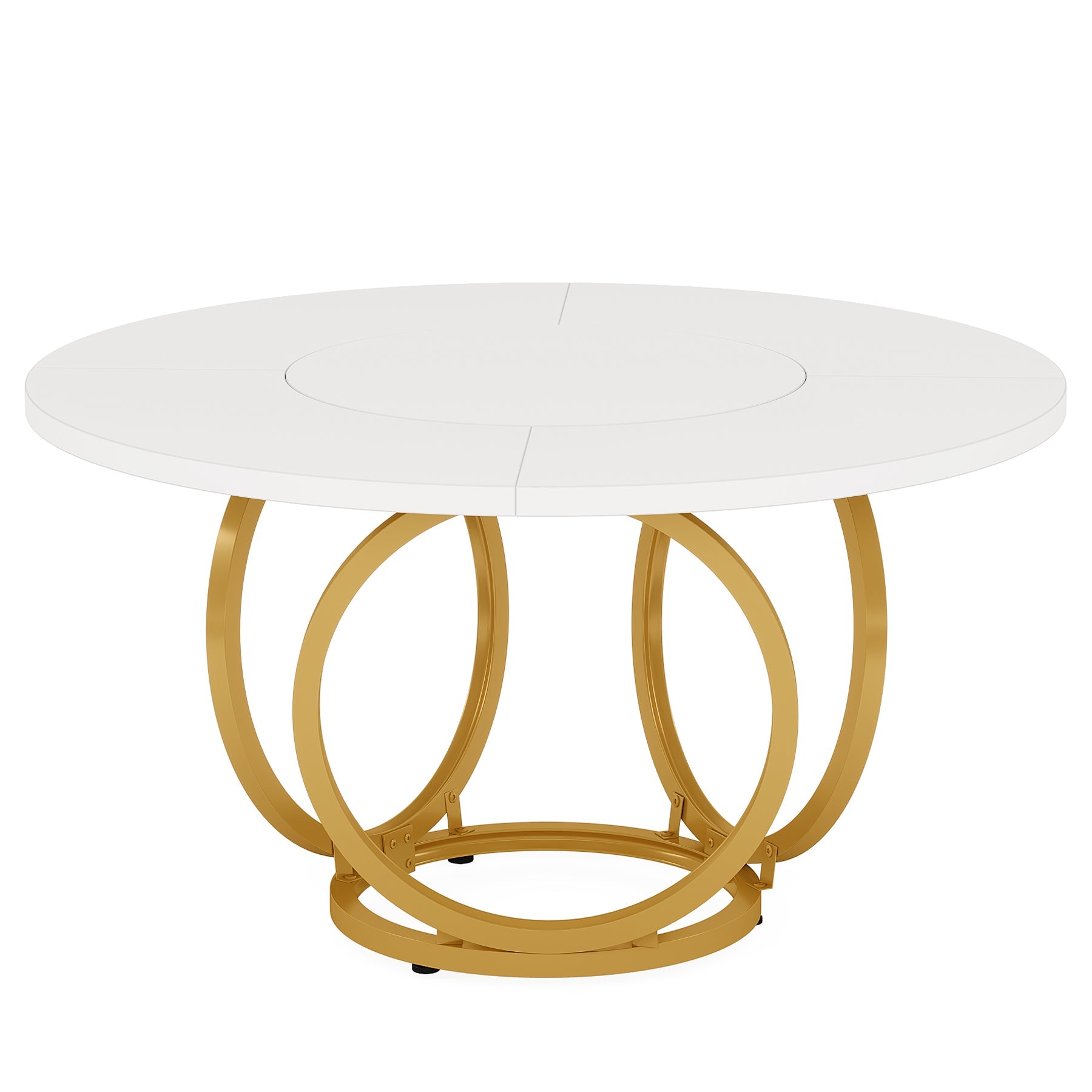 Round Dining Table for 4, Modern 47