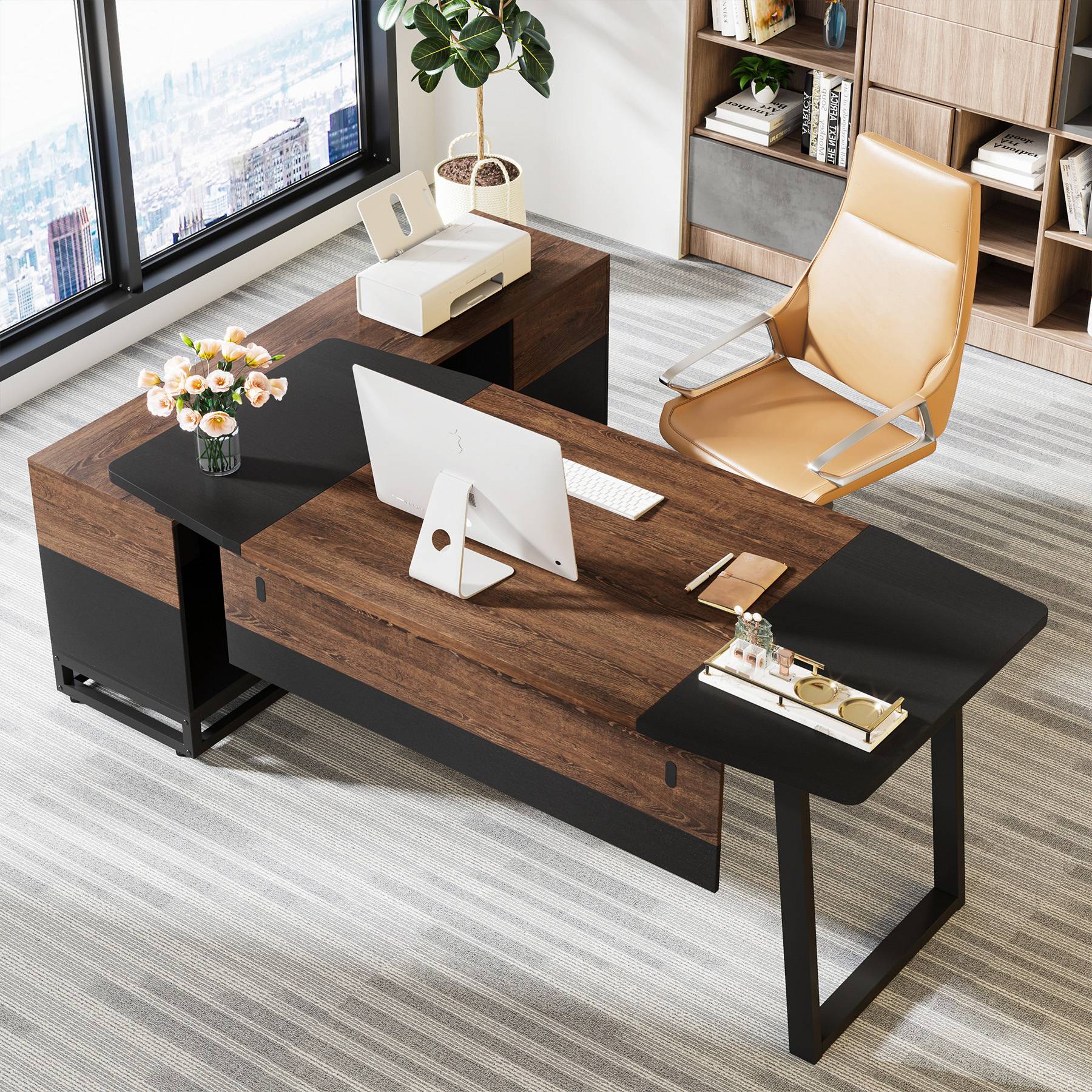 Large L-Shaped Desk, 67