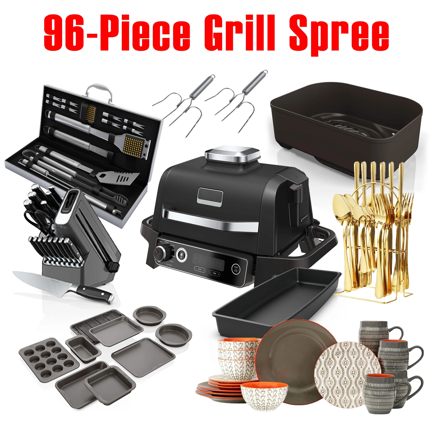 Limited-time Promotion, 96-Piece Grill Spree, Meeting All The Needs Of The Grill