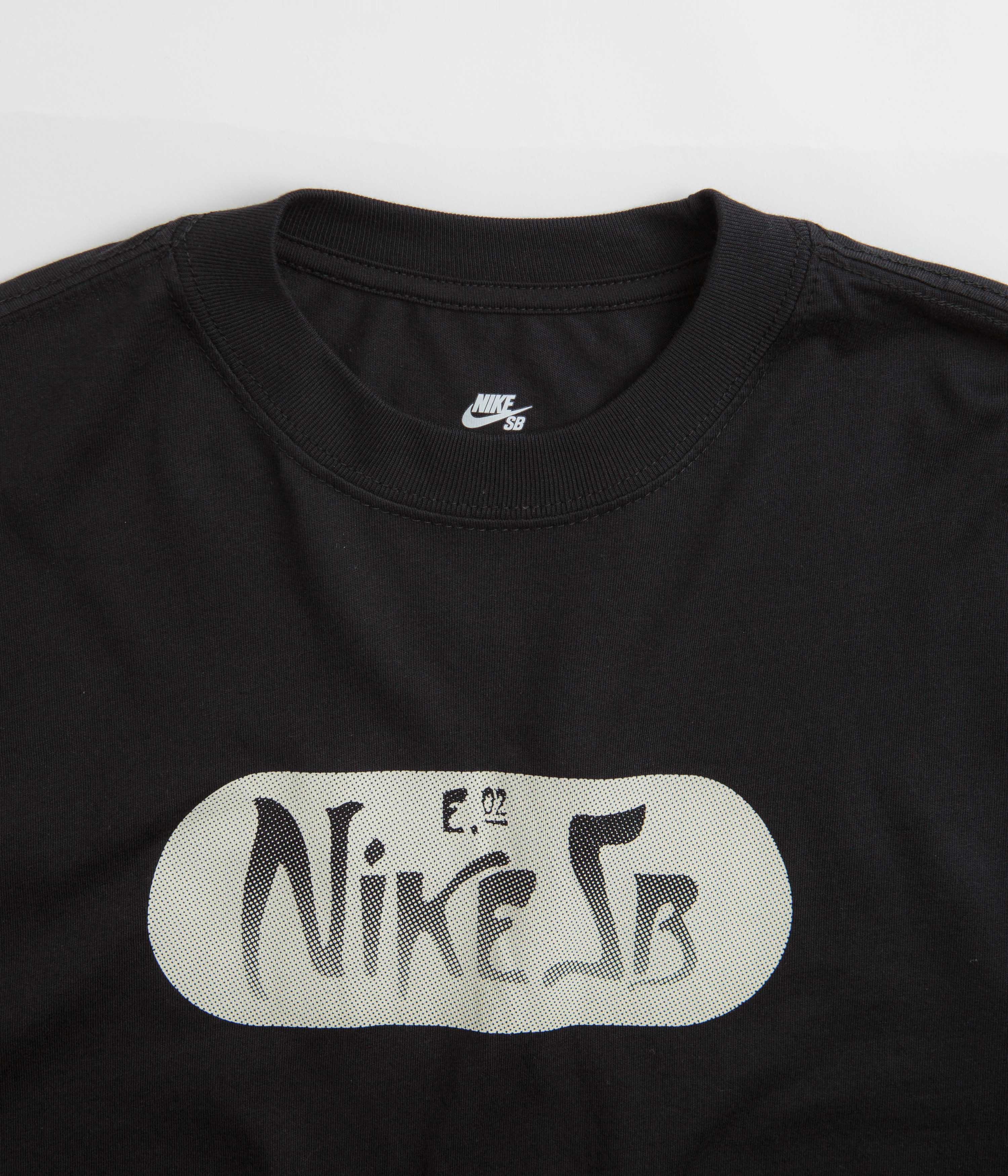 Nike SB Graphic Long Sleeve T-Shirt - Black