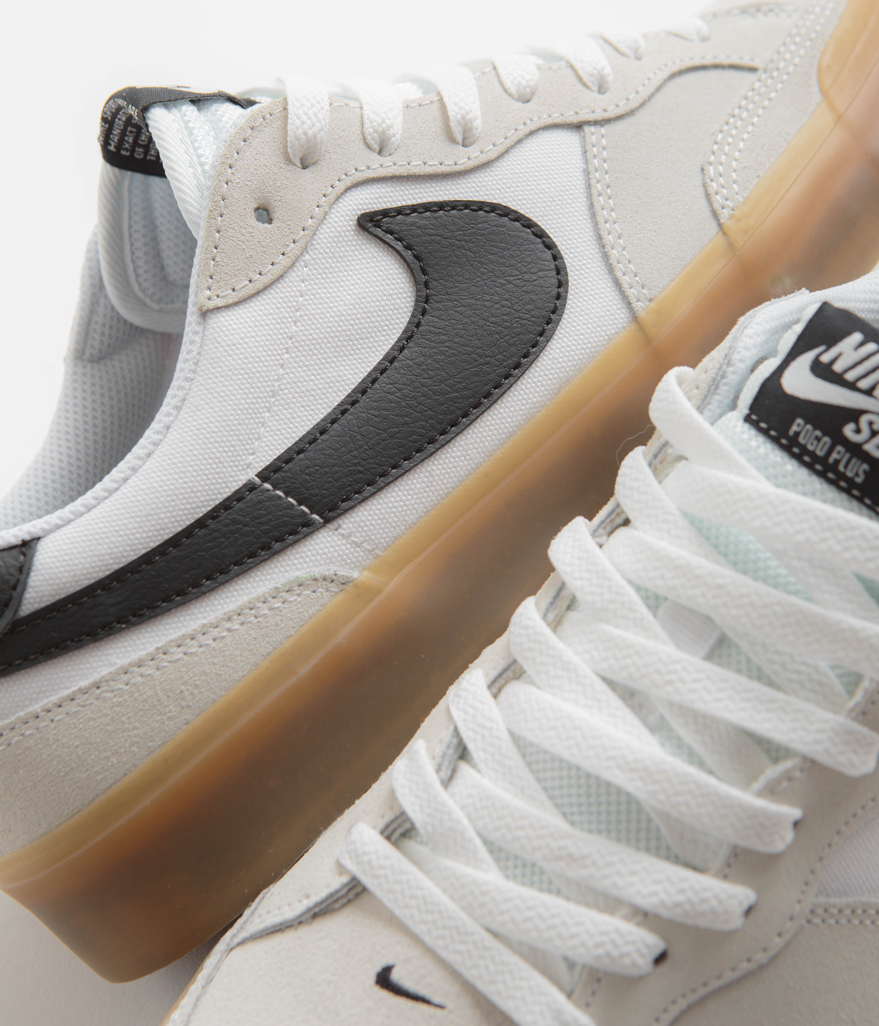 Nike SB Pogo Shoes - White / Black - White - Gum Light Brown