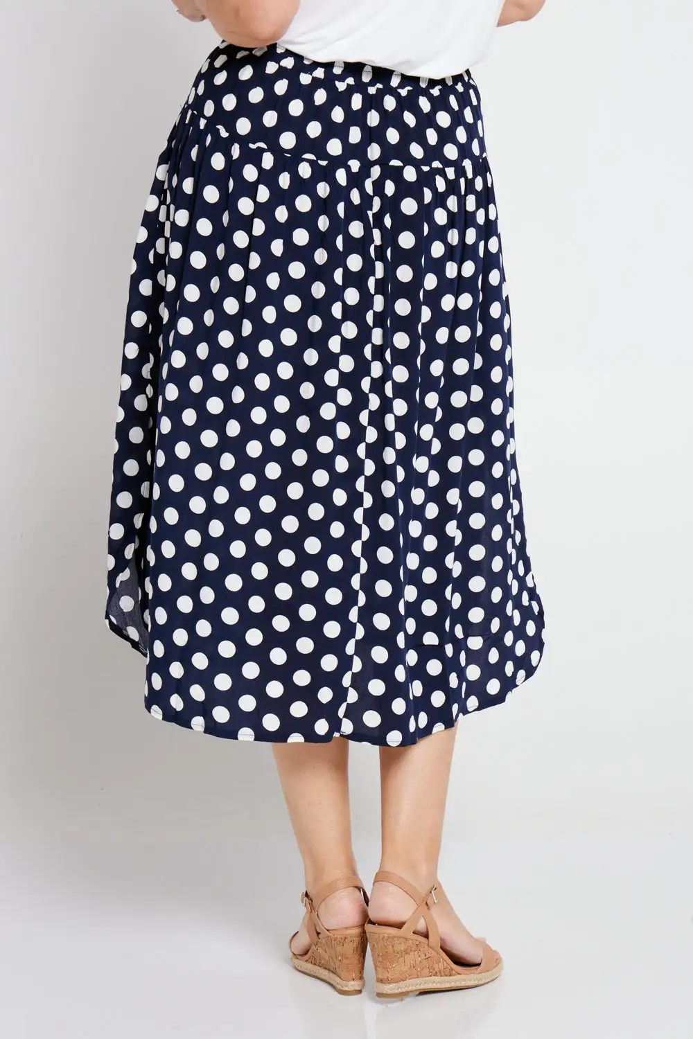 Henderson Skirt - Navy Spot