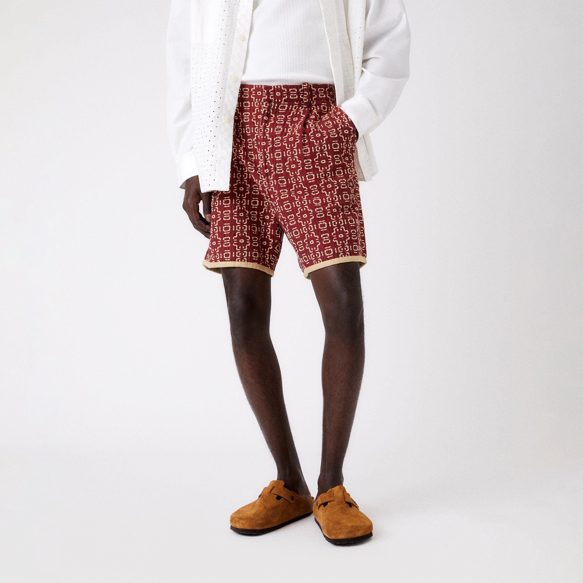 Kith Textured Stitch Allen Short - Bitters