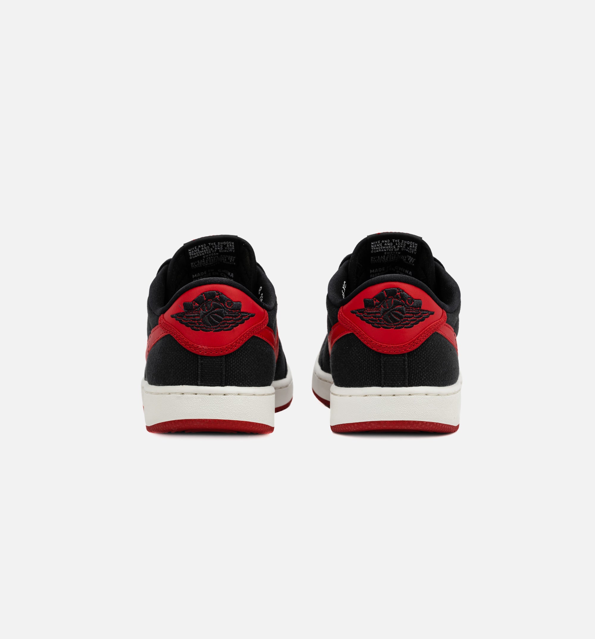 Air Jordan 1 KO Low Bred Mens Lifestyle Shoe - Black/Red Free Shipping