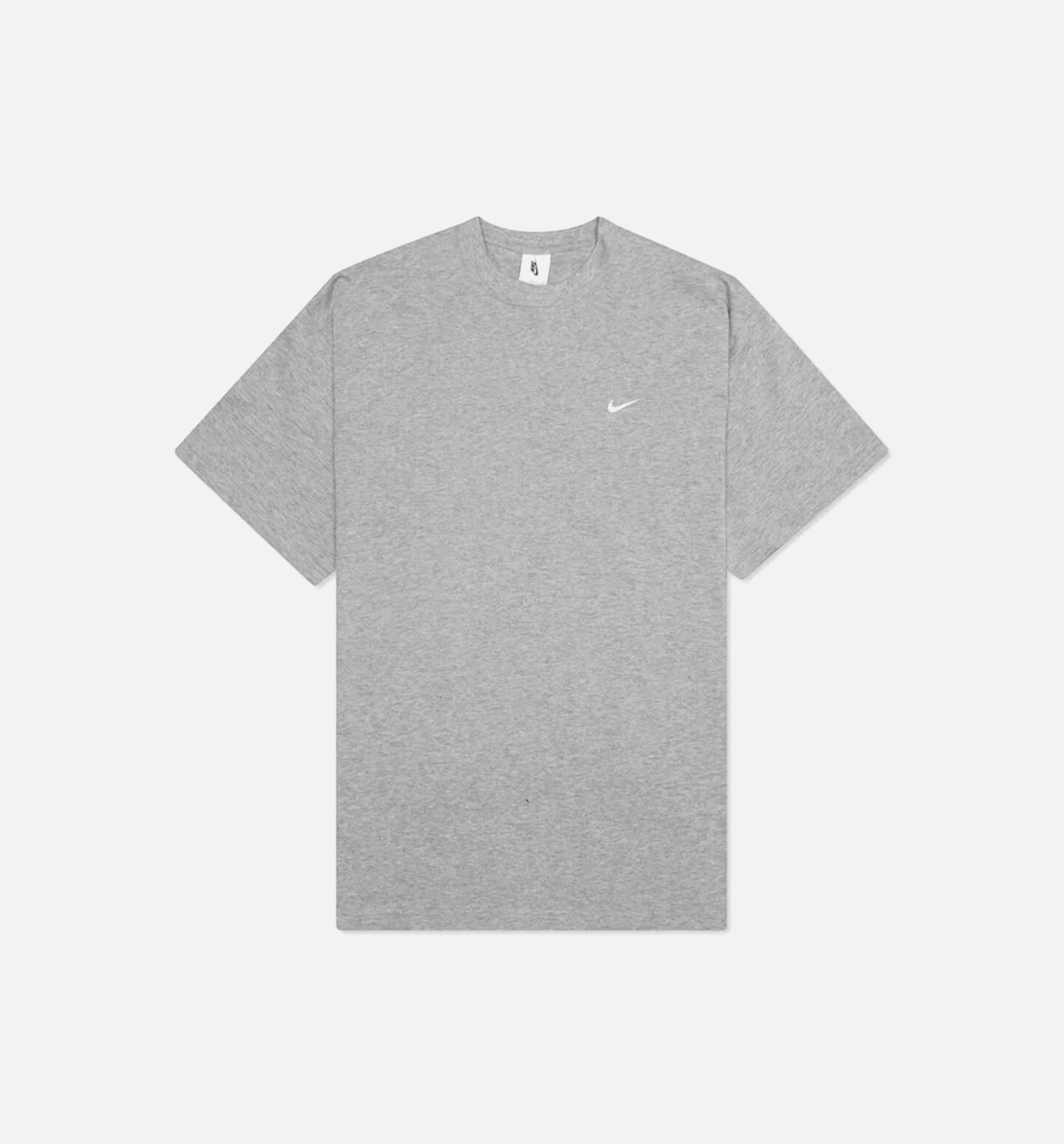 Solo Swoosh Knit Mens Short Sleeve Shirt - Grey