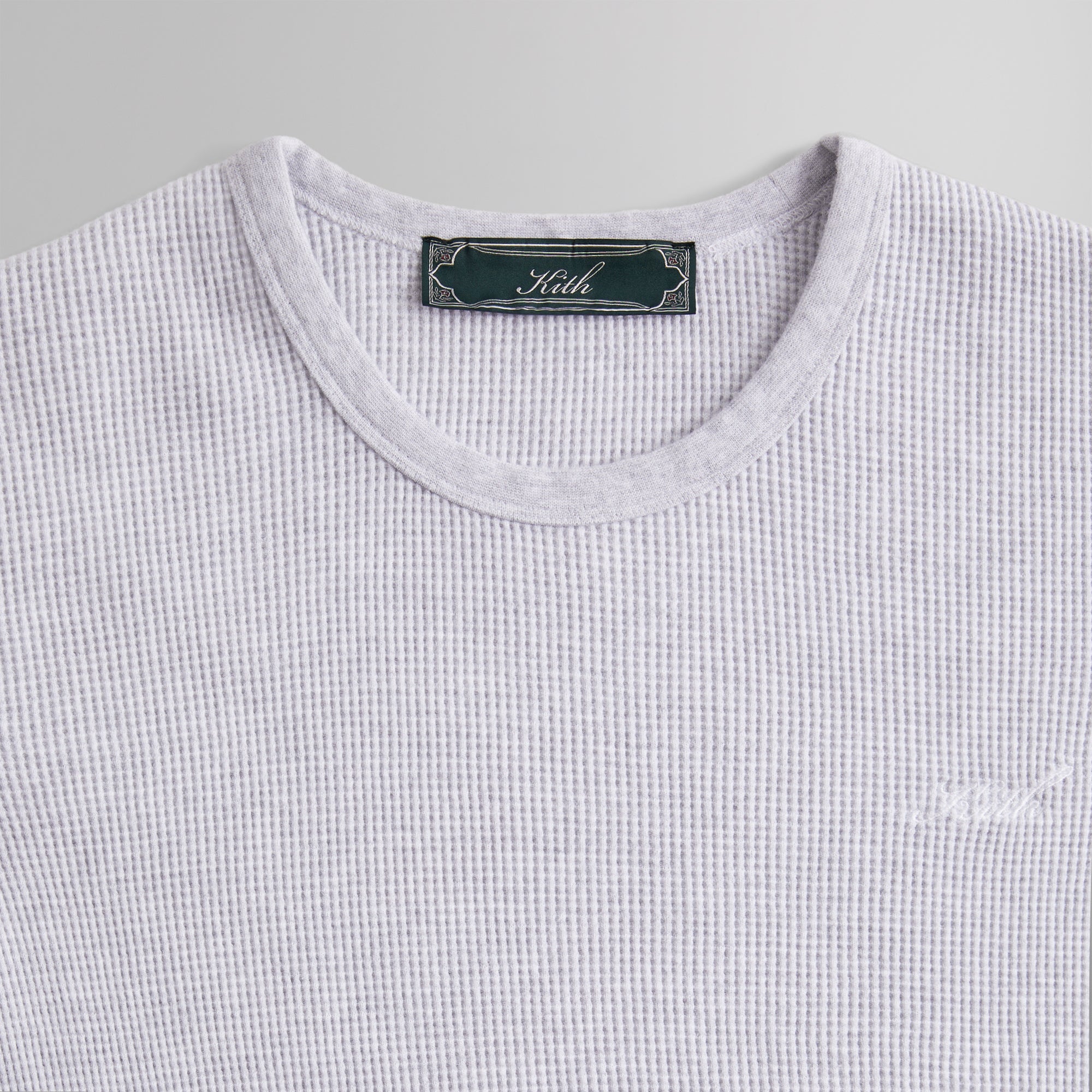 Kith Waffle Thermal Set - Light Heather Grey