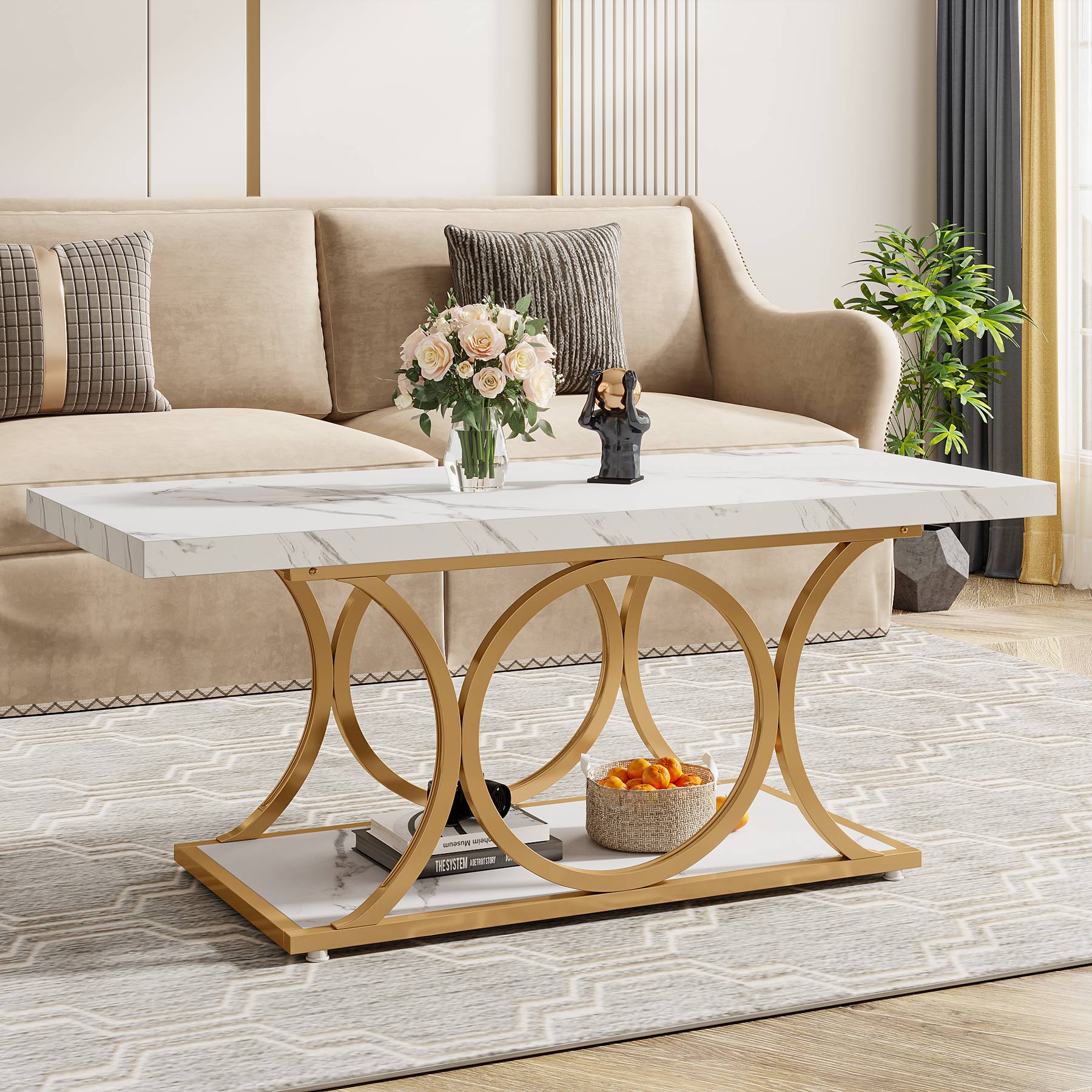 Rectangle Coffee Table, 47.24