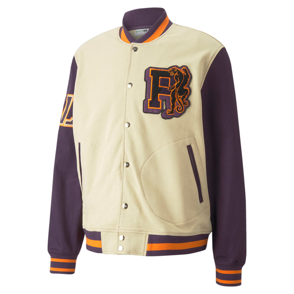 We Are Legends Letterman Graphic Button Down Jacket