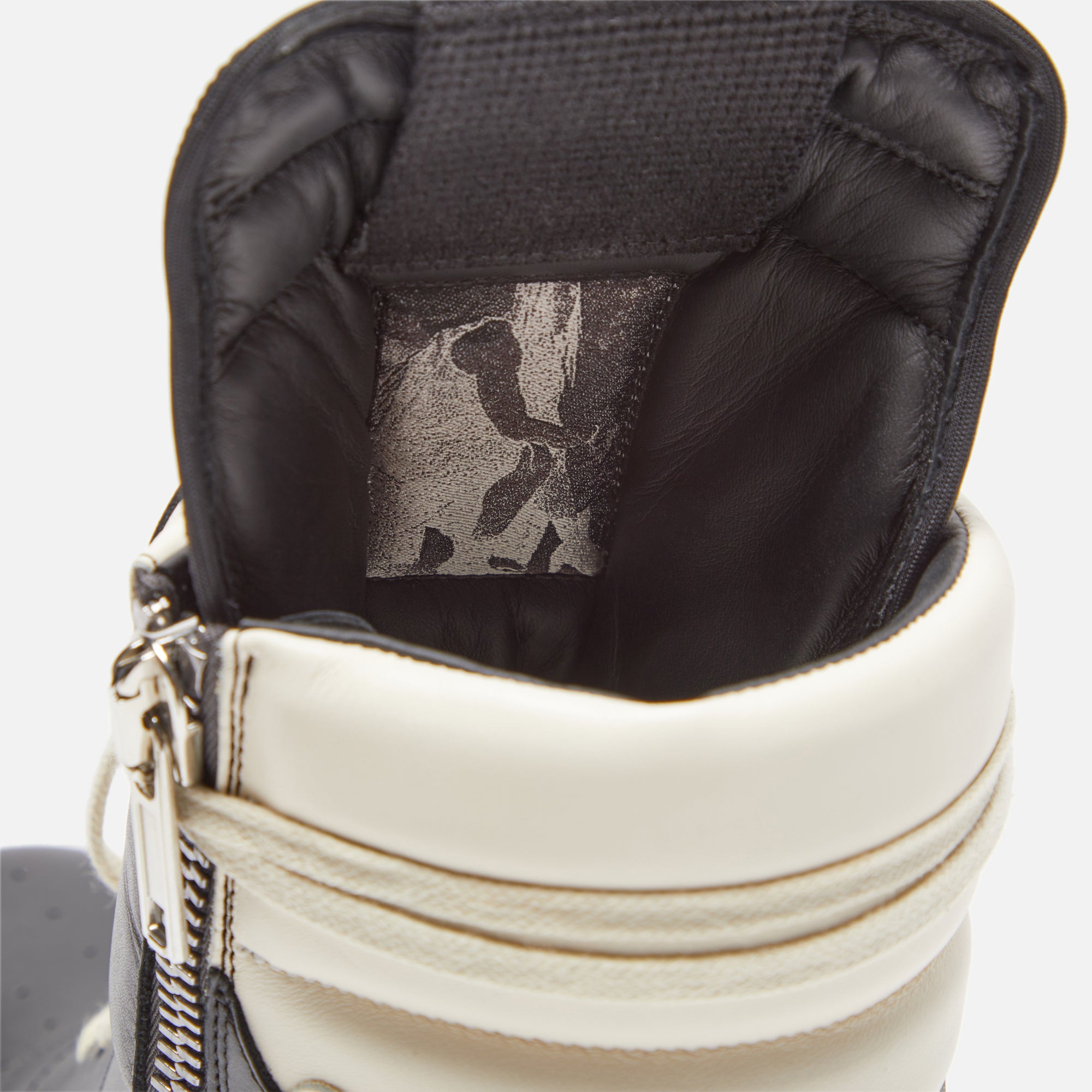 Rick Owens Geobasket - Black / Milk / Milk