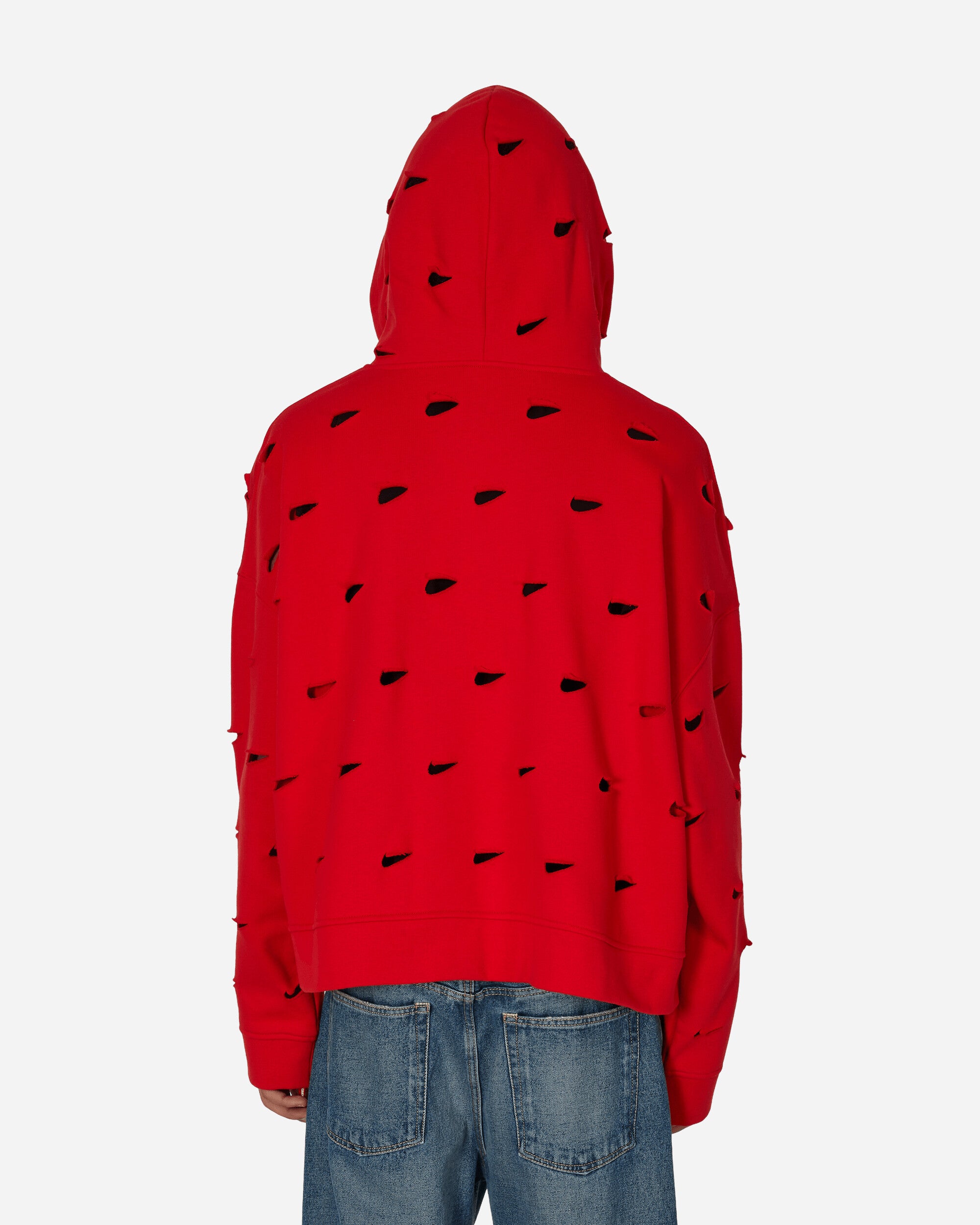 JACQUEMUS Swoosh Hoodie University Red